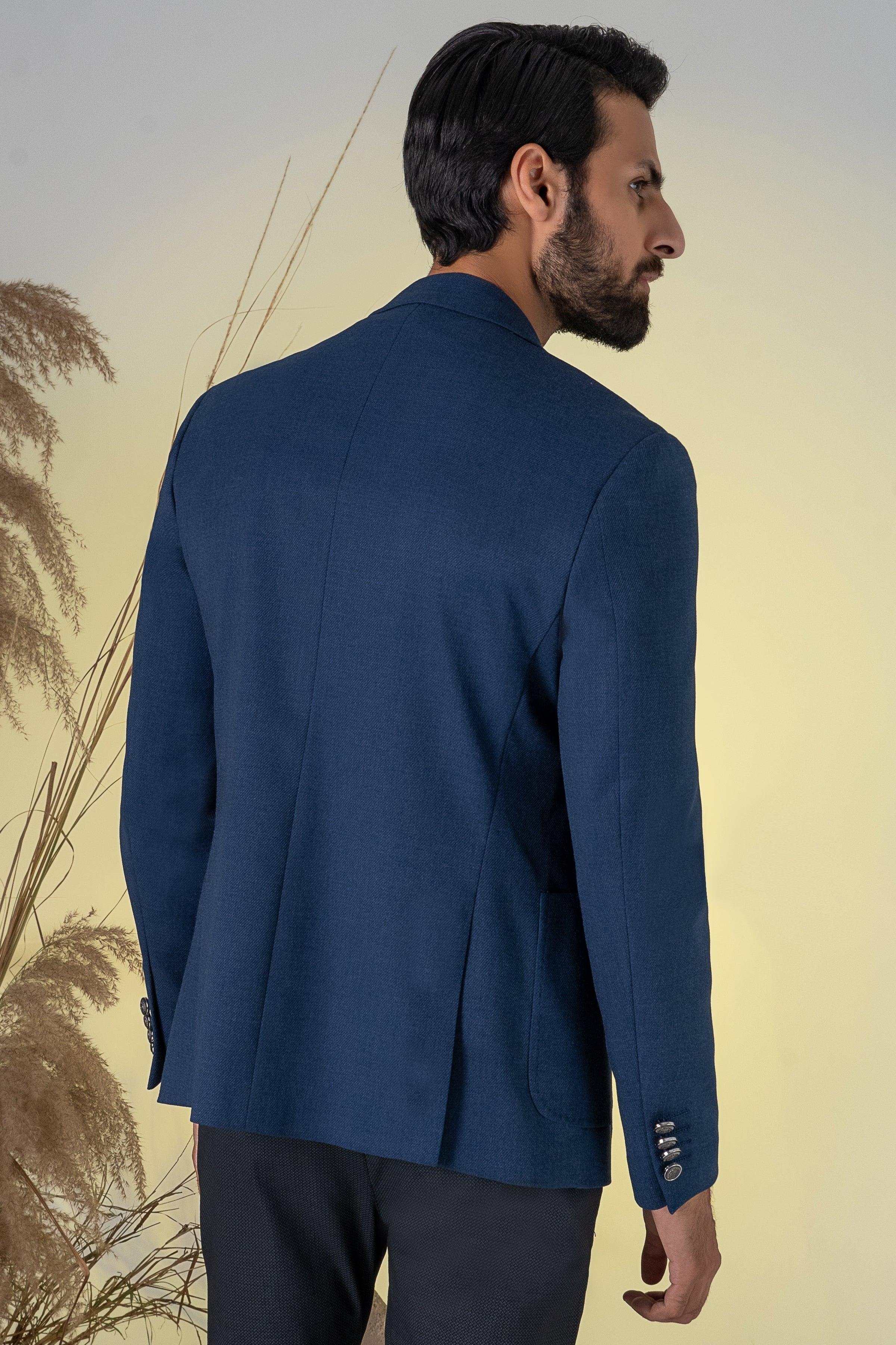 SIGNATURE CASUAL COAT NAVY BLUE - Image 4