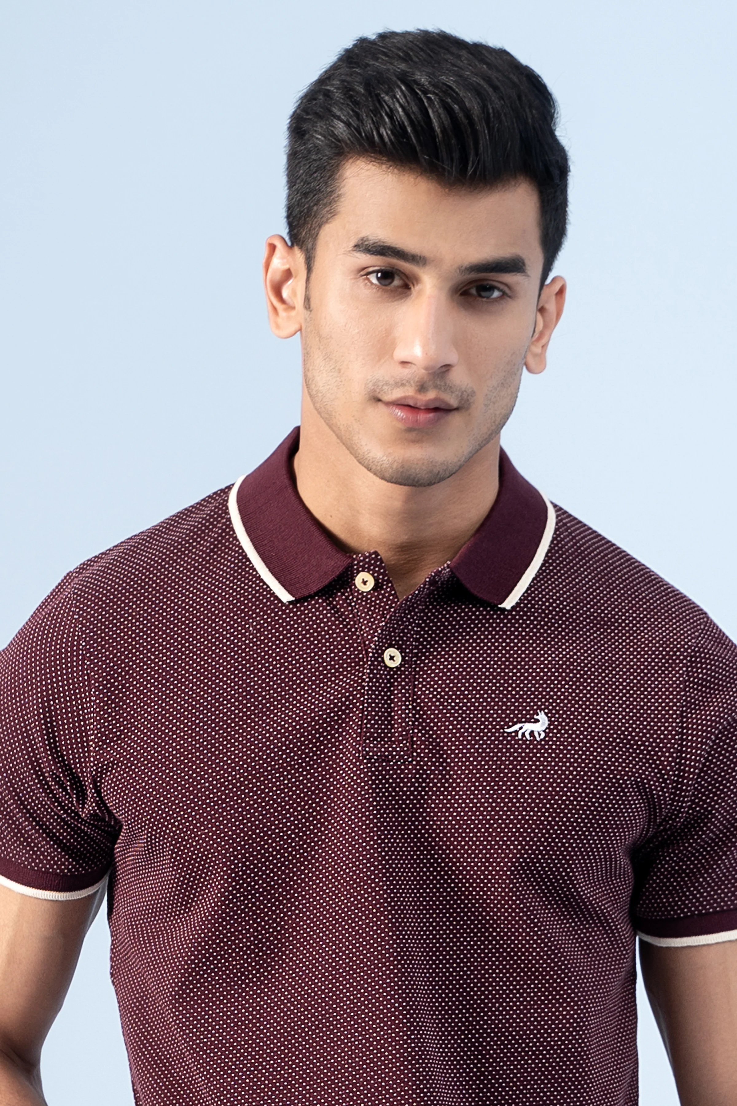 SIGNATURE TIPPING POLO MAROON - Image 2