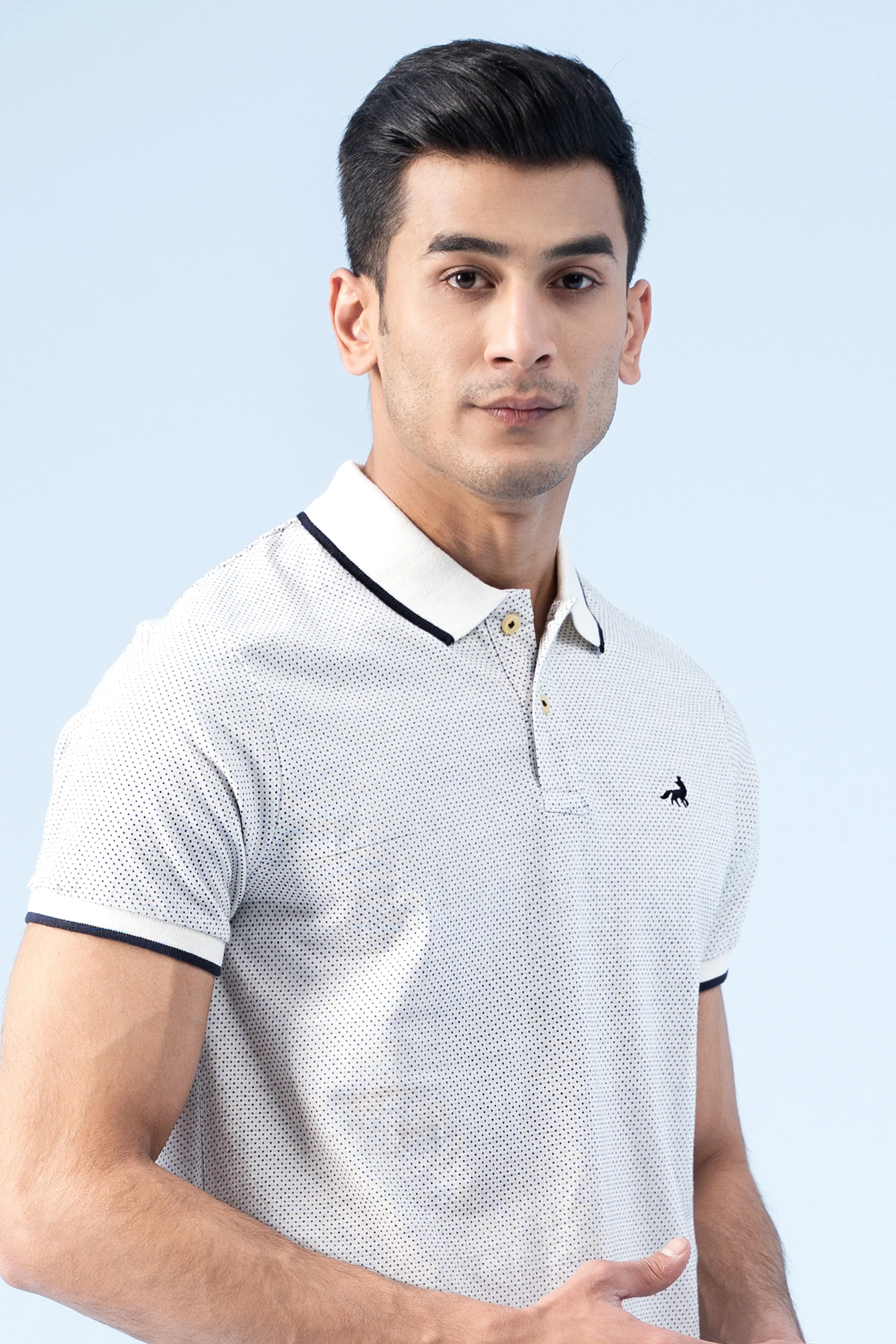 SIGNATURE TIPPING POLO OFF WHITE - Image 2