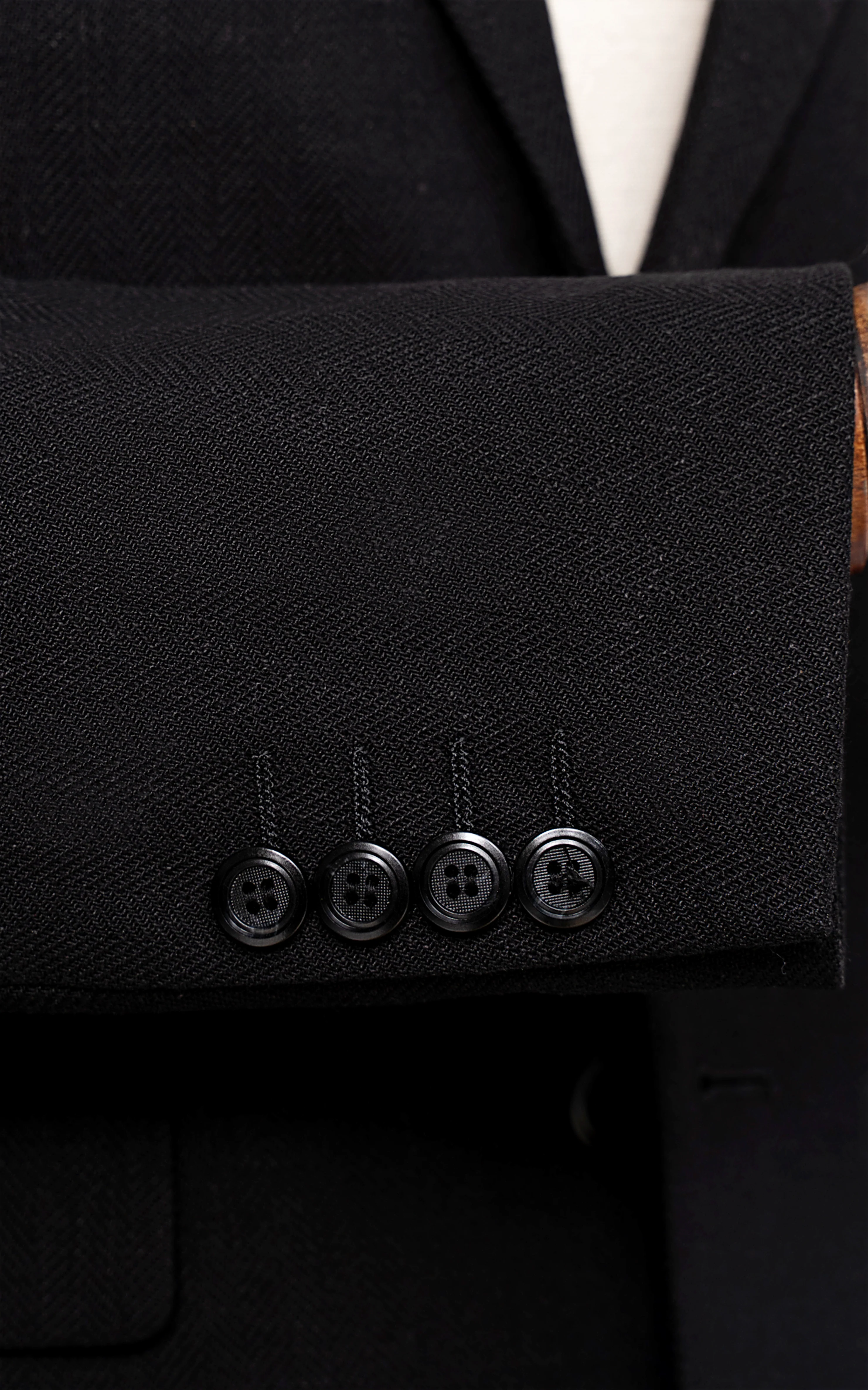 EXECUTIVE TAILORED MEN'S COAT BLACK - Image 3