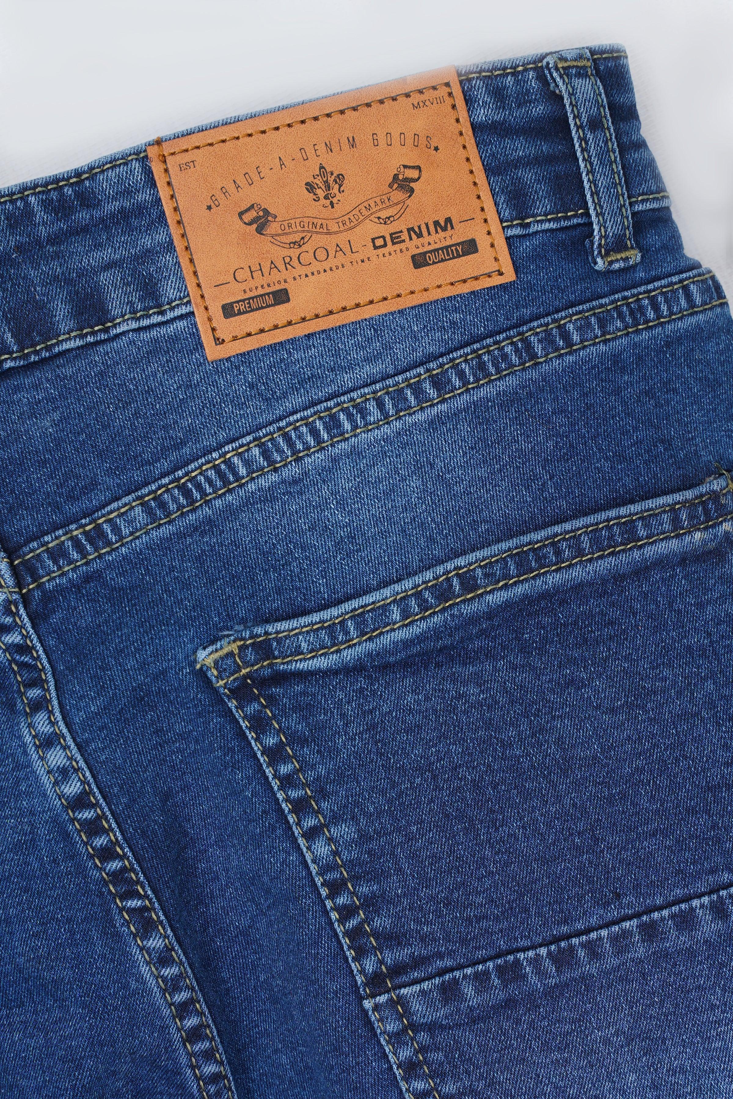 Skinny Leg Jean Mid blue - Image 3