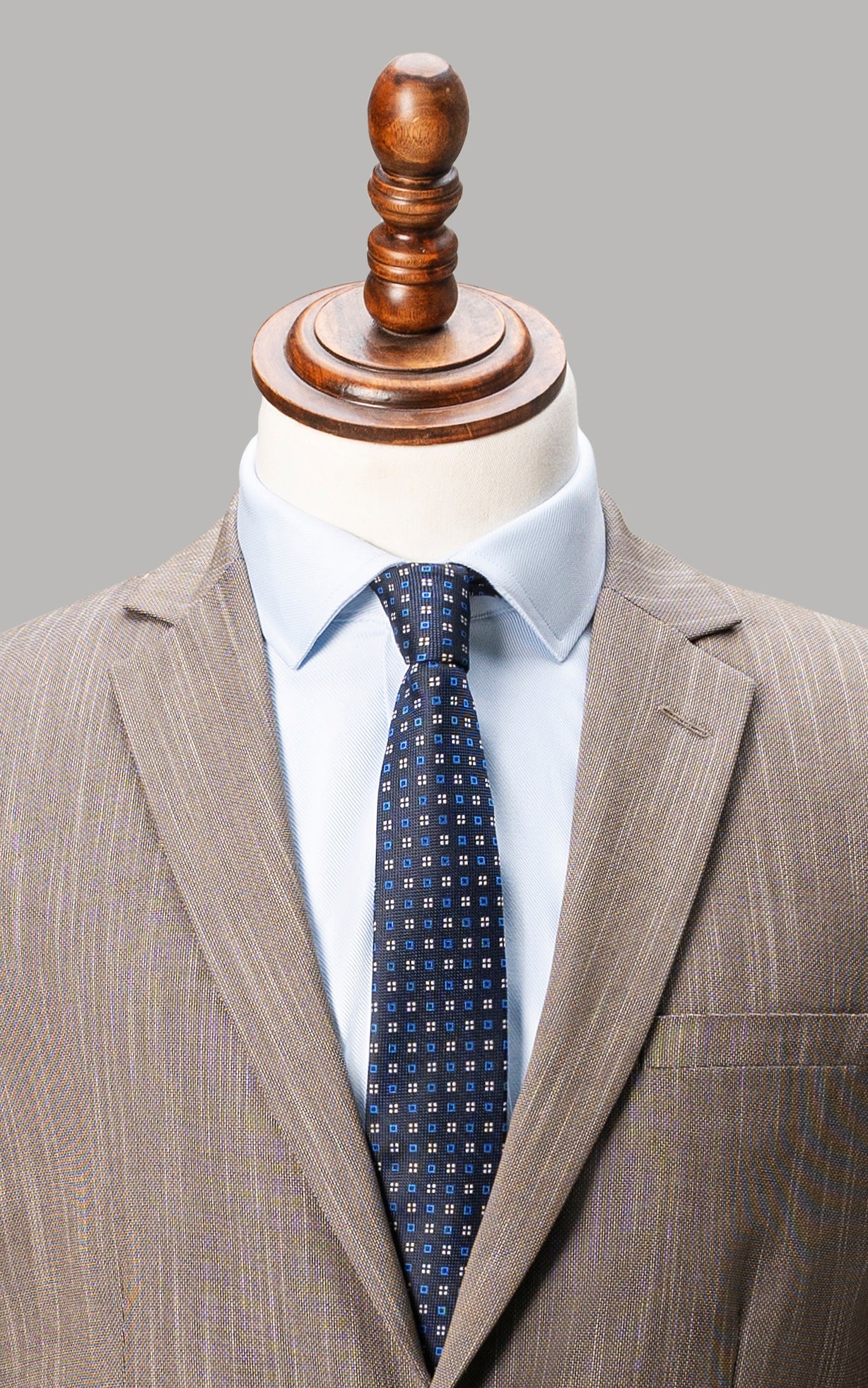 SLIM FIT 2 PIECE SUIT BROWN - Image 7