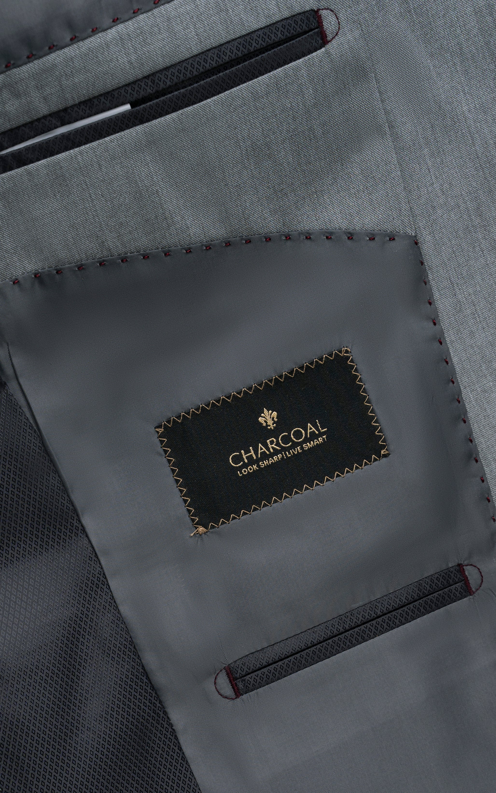 SLIM FIT 2 PIECE SUIT GREY - Image 6