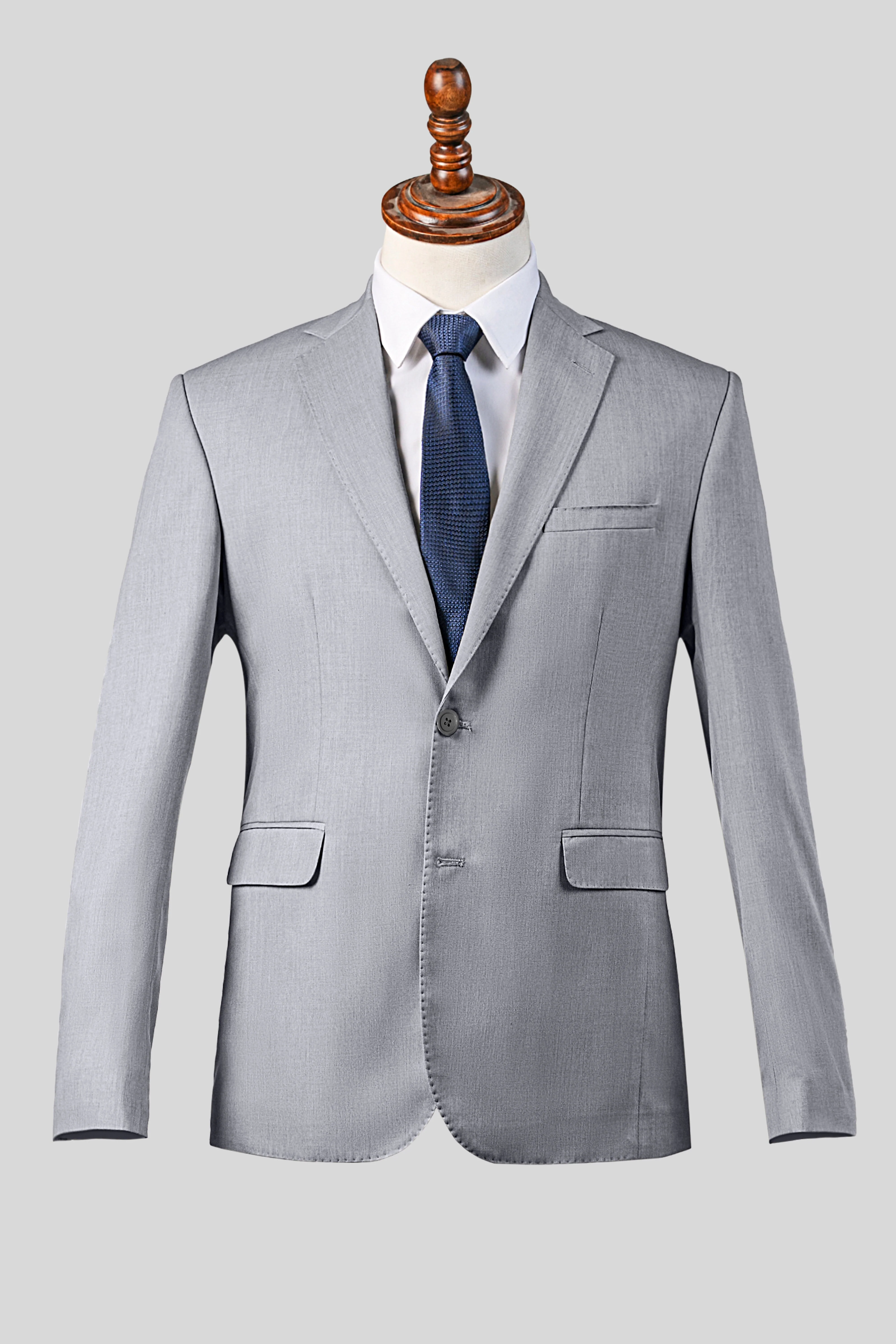 SLIM FIT 2 PIECE SUIT GREY - Image 9