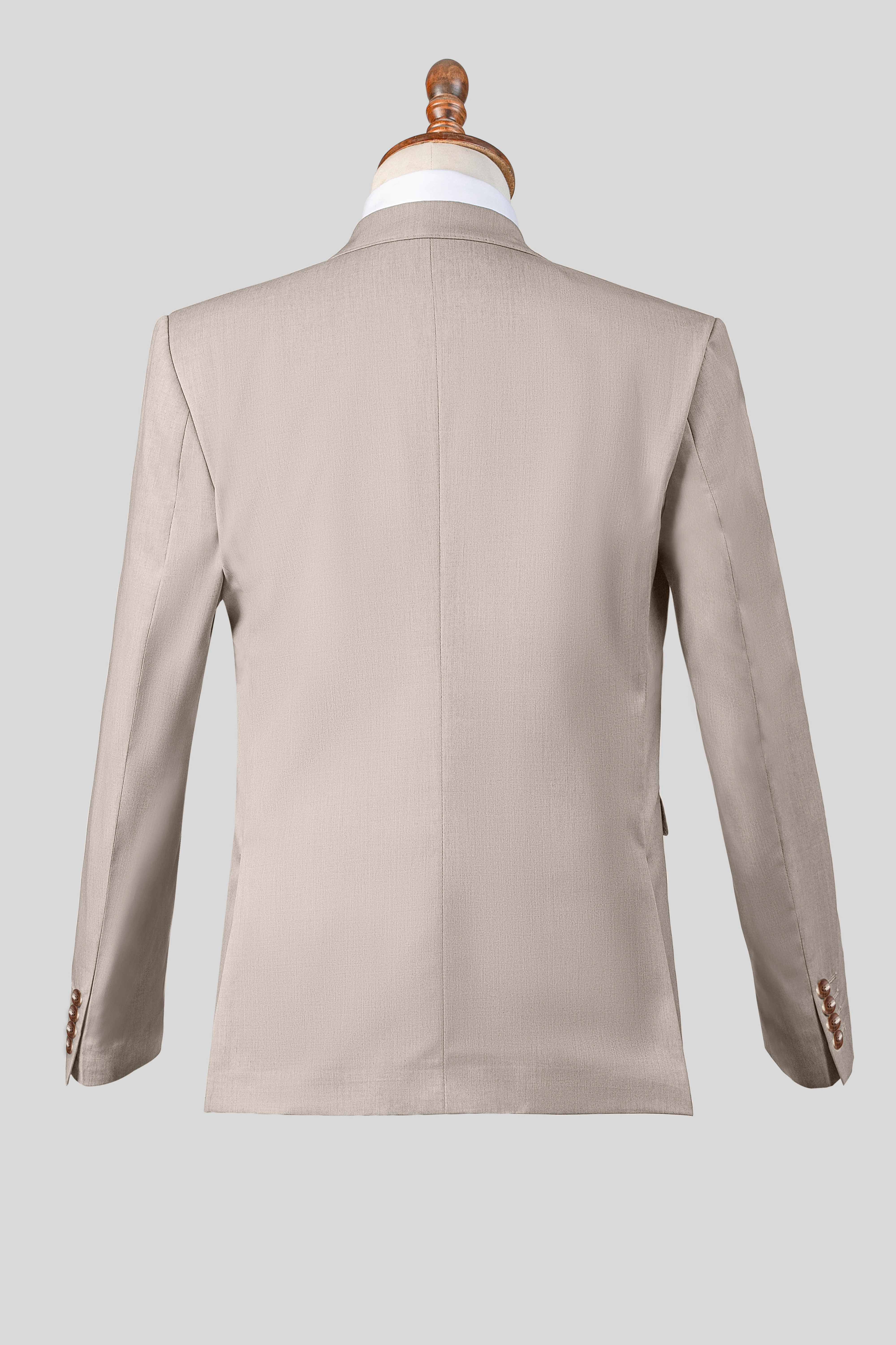 SLIM FIT 2 PIECE SUIT LIGHT KHAKI - Image 3