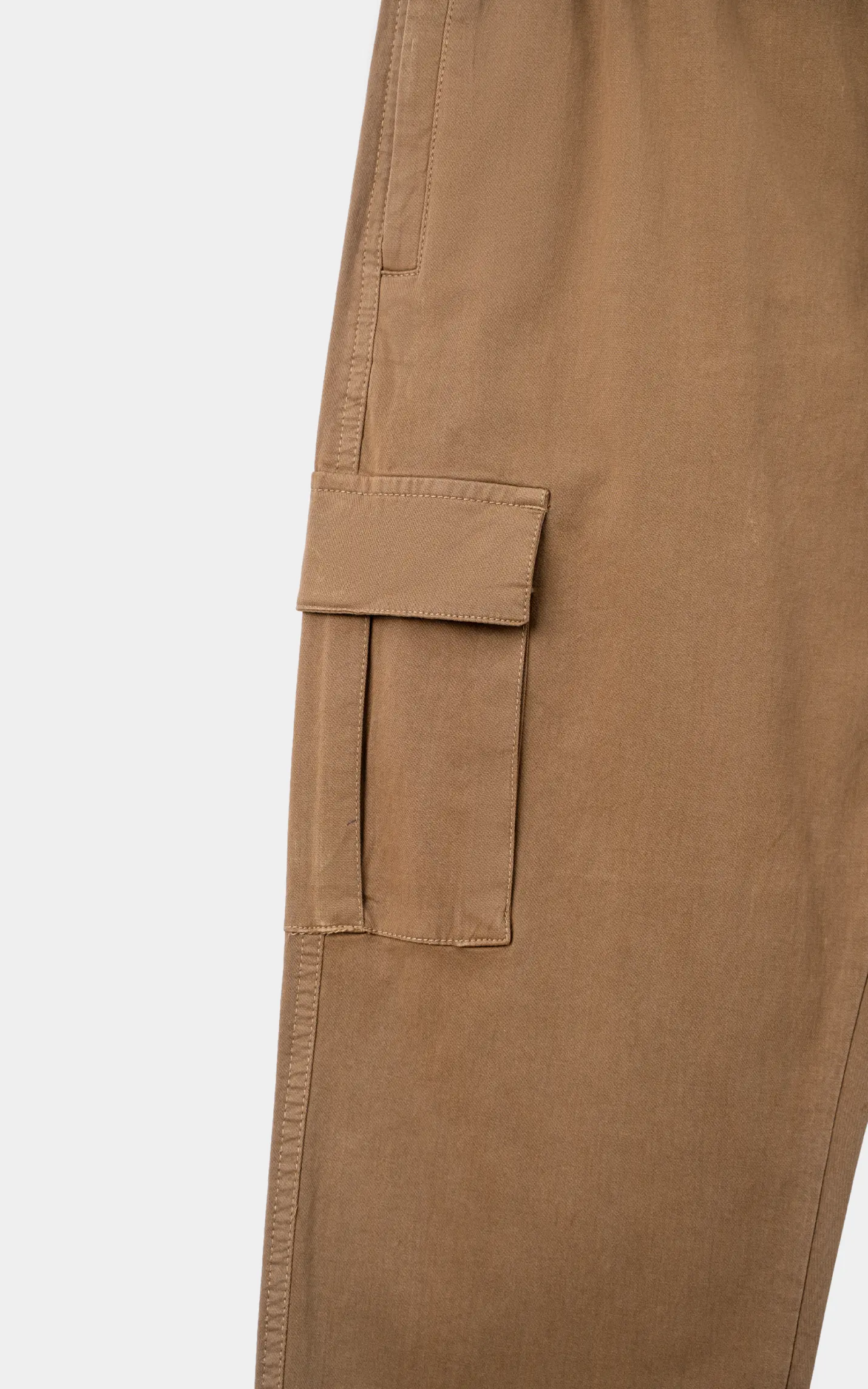 SLIM FIT CARGO TROUSER KHAKI - Image 2