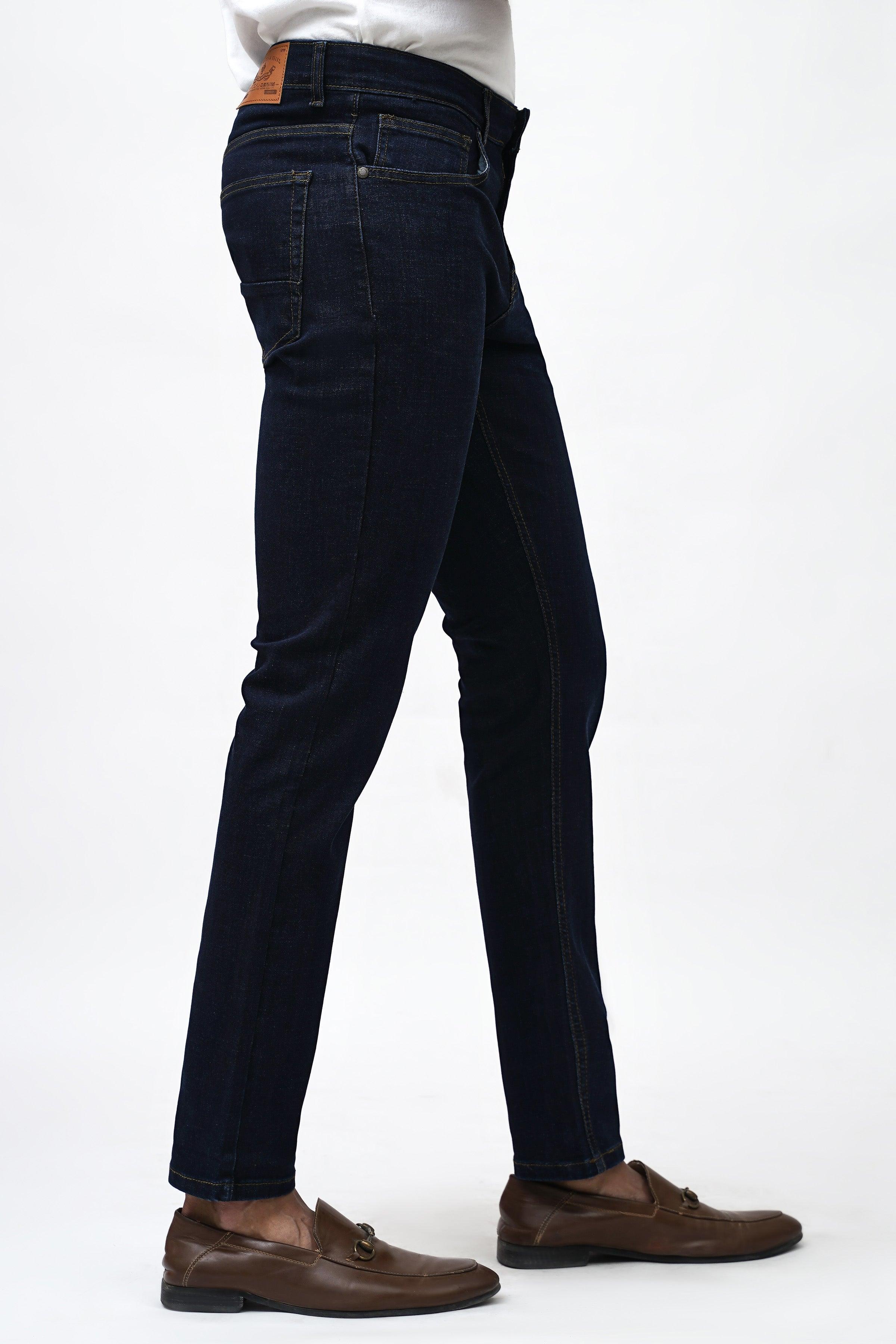 SLIM FIT DARK BLUE JEANS - Image 2