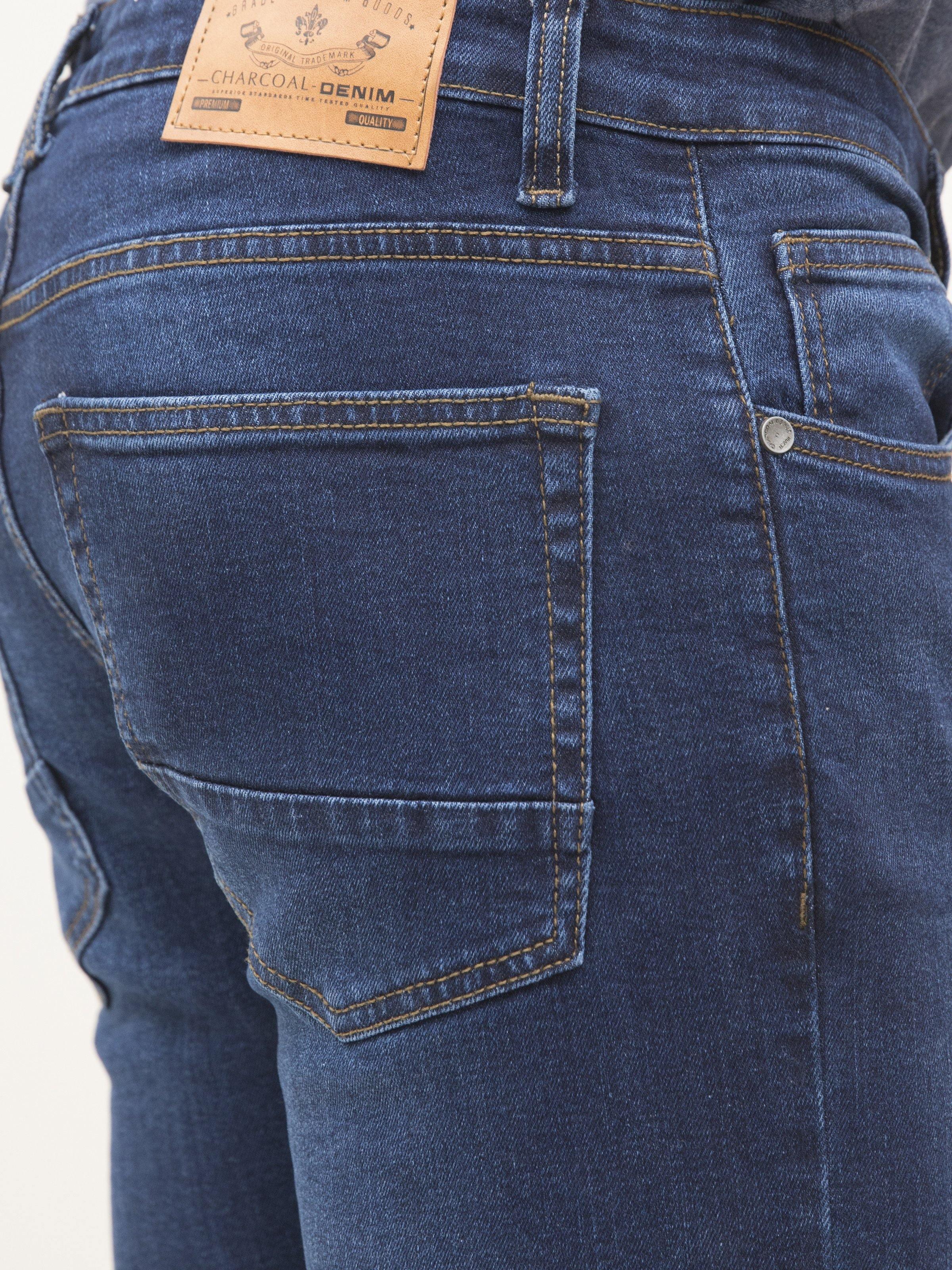 SLIM FIT JEANS DARK BLUE - Image 4