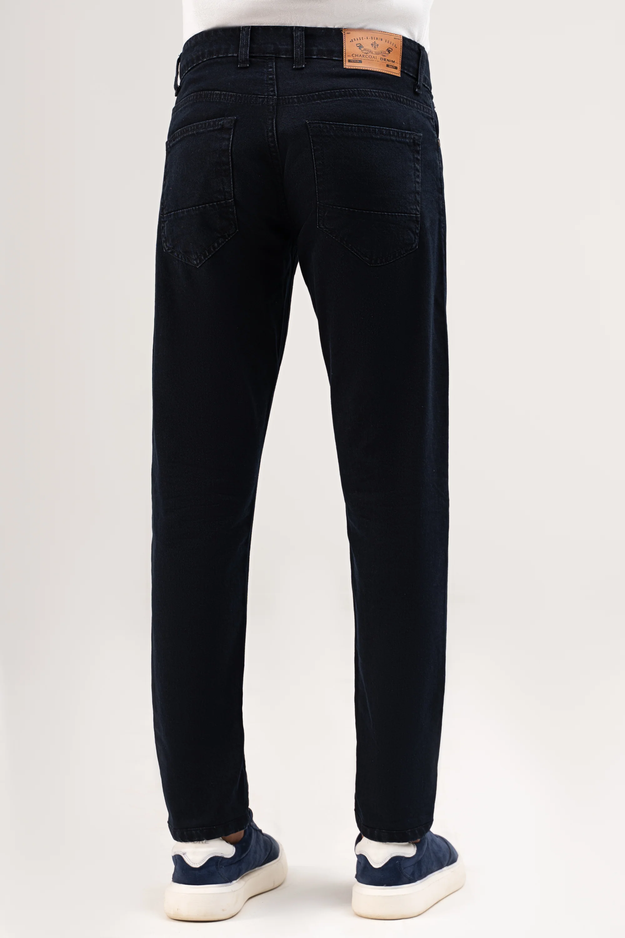 SLIM LEG DENIM JEANS NAVY BLUE - Image 3