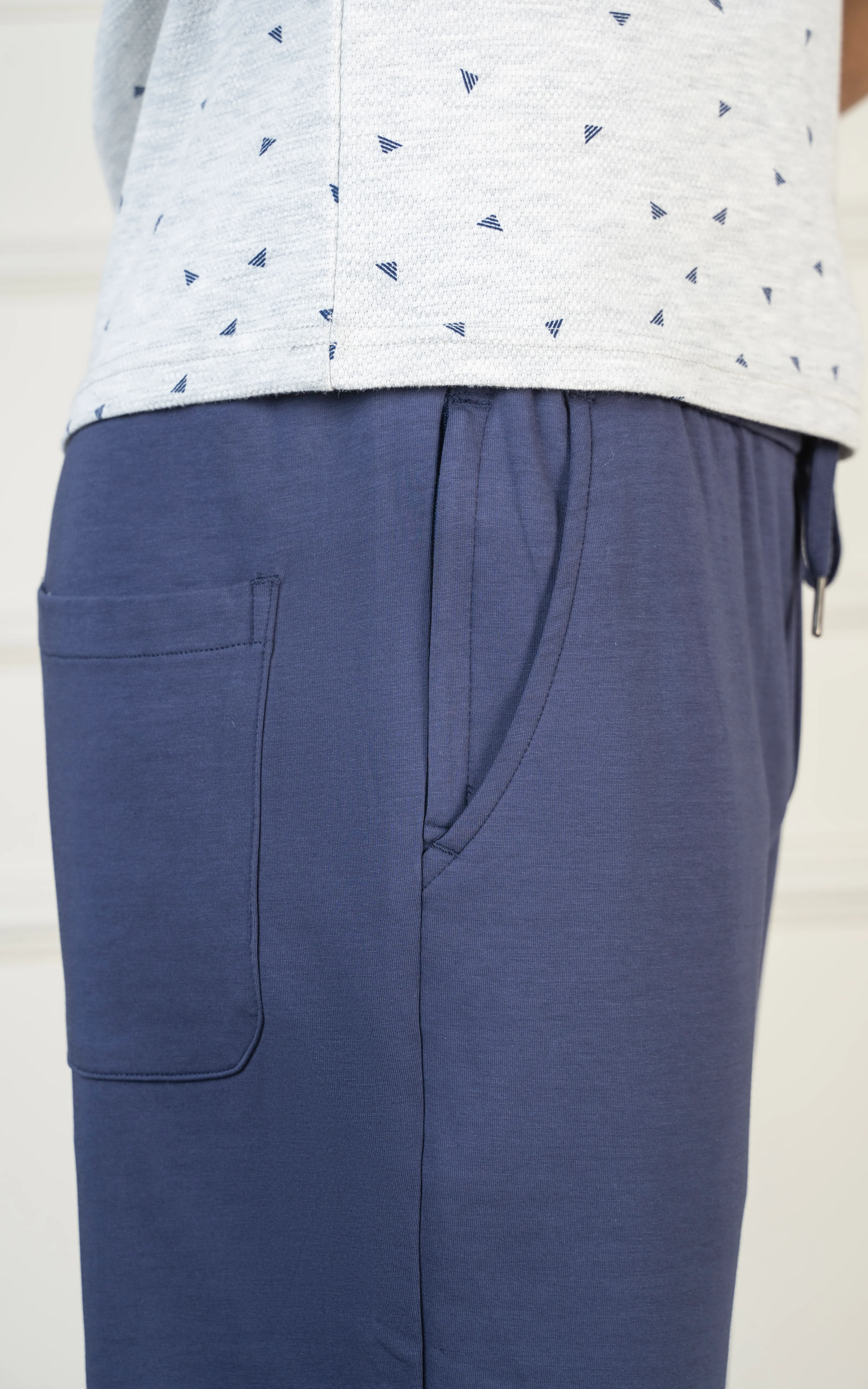 SMART FIT CASUAL TROUSER NAVY - Image 5
