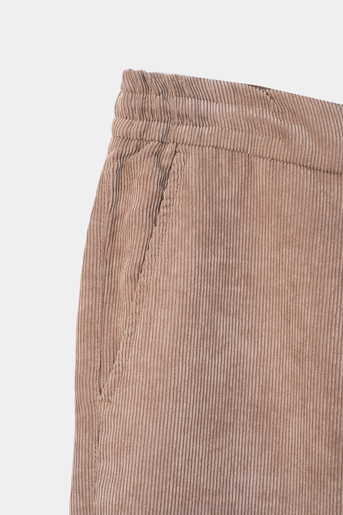 SMART FIT CORDUROY JOGGER TROUSER KHAKI - Image 2