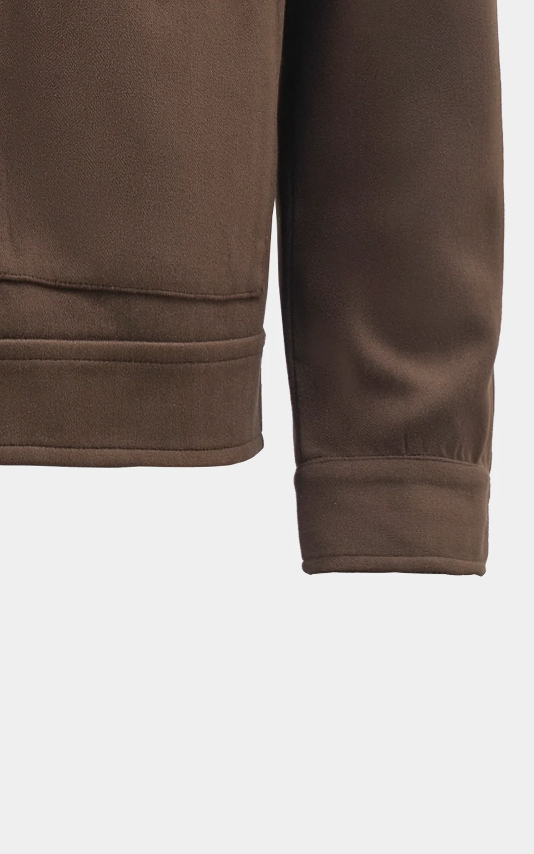 SMART FIT FULLSLEEVE BAN COLLAR JACKET BROWN - Image 3