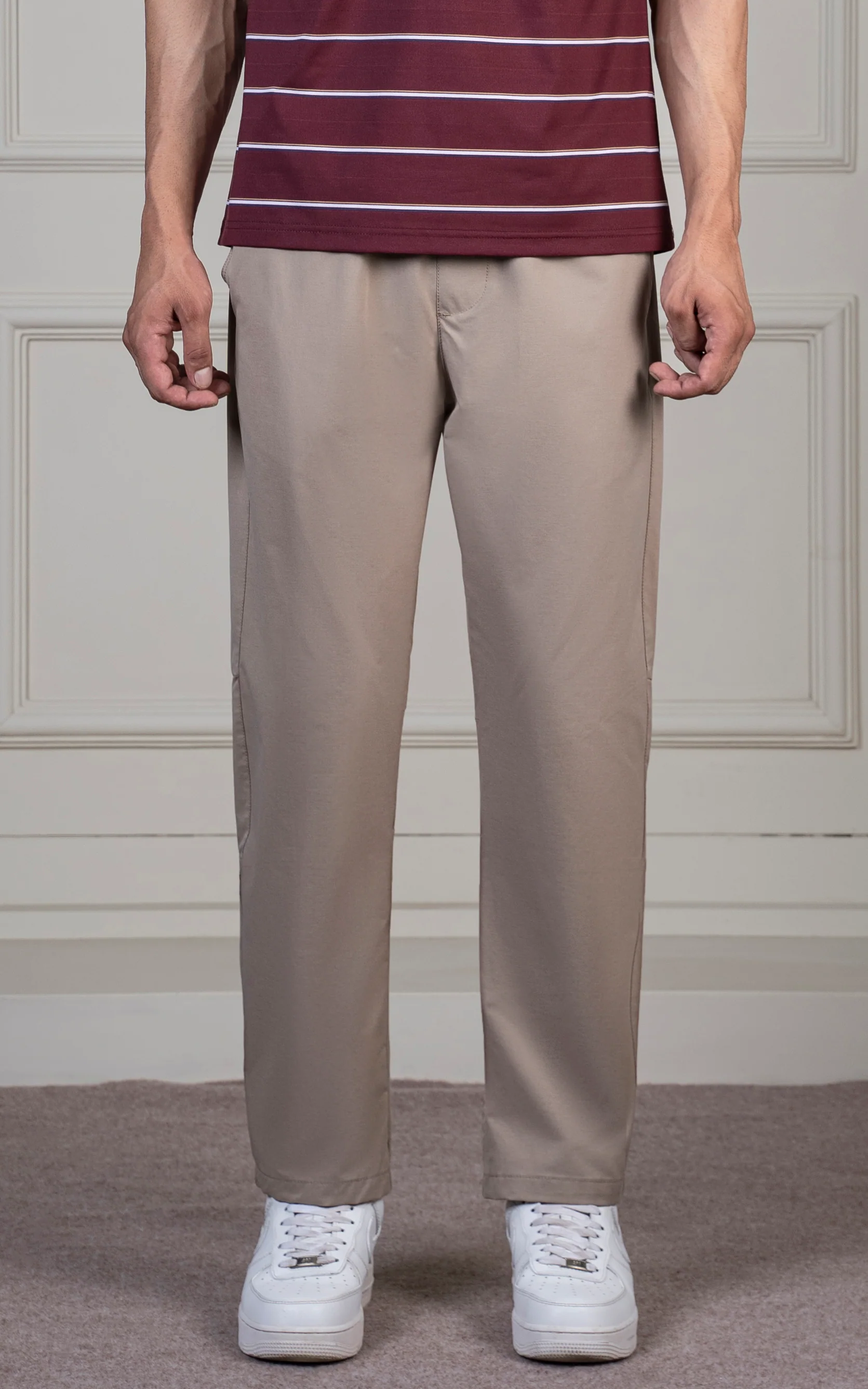 SMART FIT JOGGER TROUSER KHAKI - Image 2