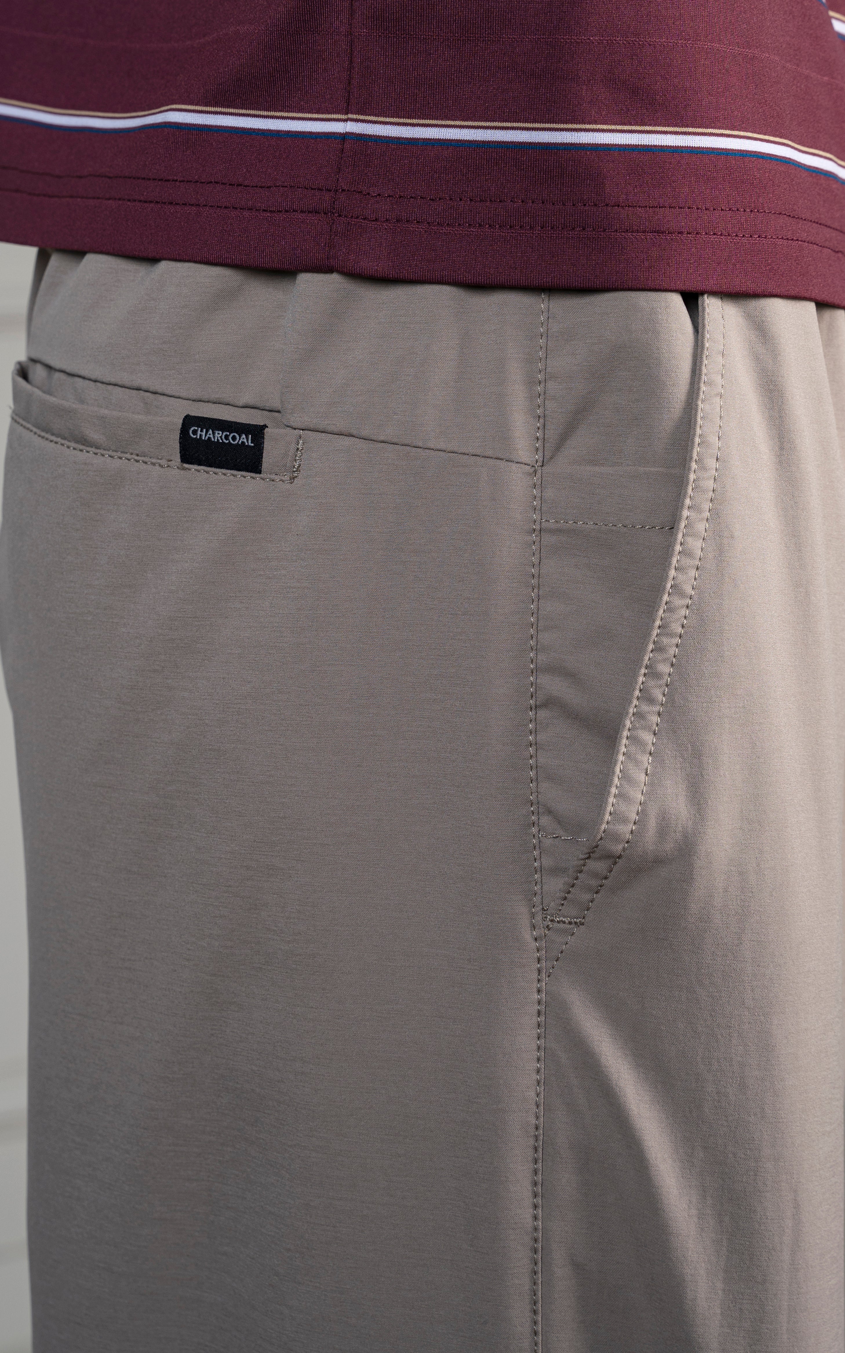 SMART FIT JOGGER TROUSER KHAKI - Image 3