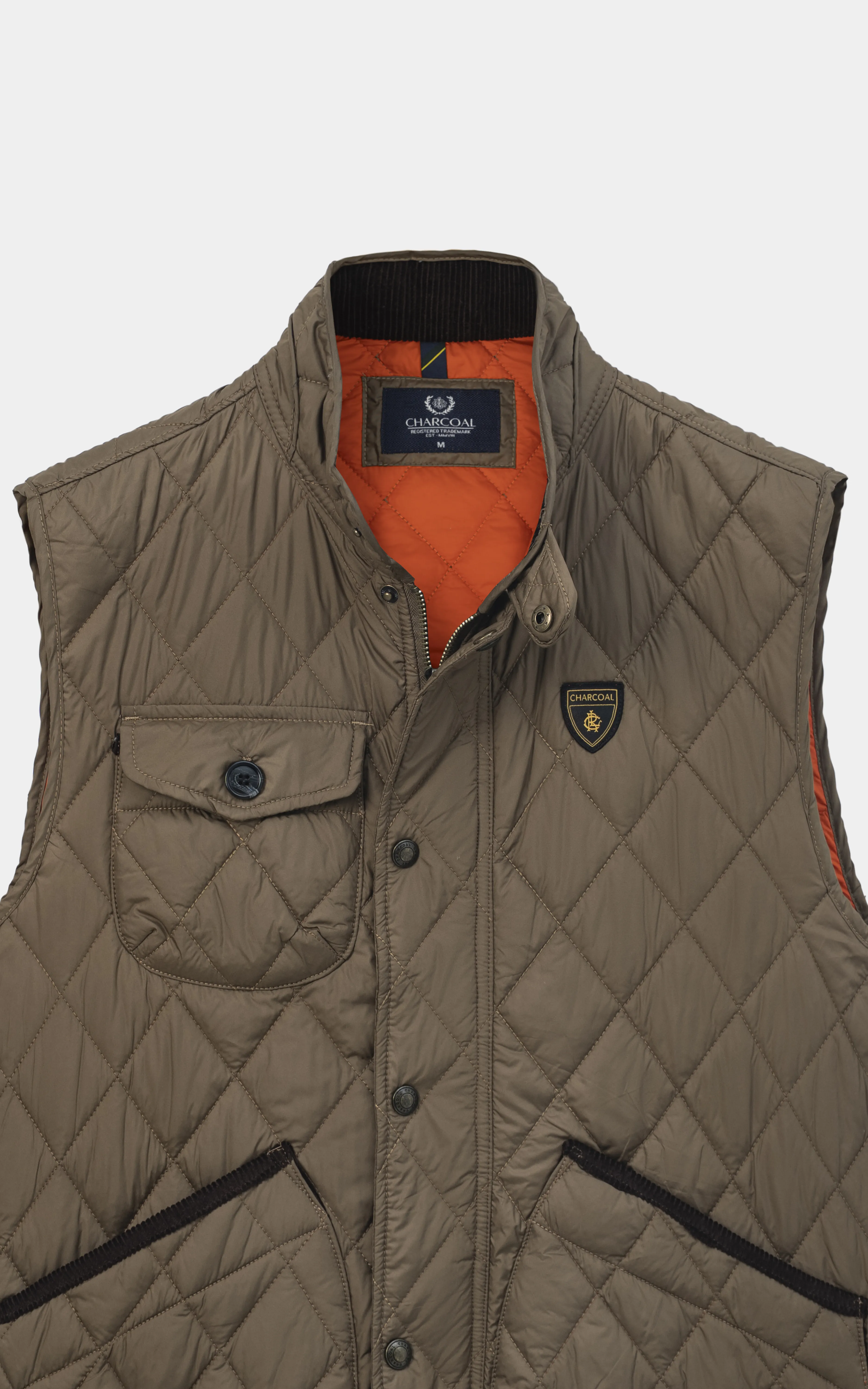 SMART FIT LIGHTWEIGHT SLEEVELESS JACKET KHAKI - Image 2