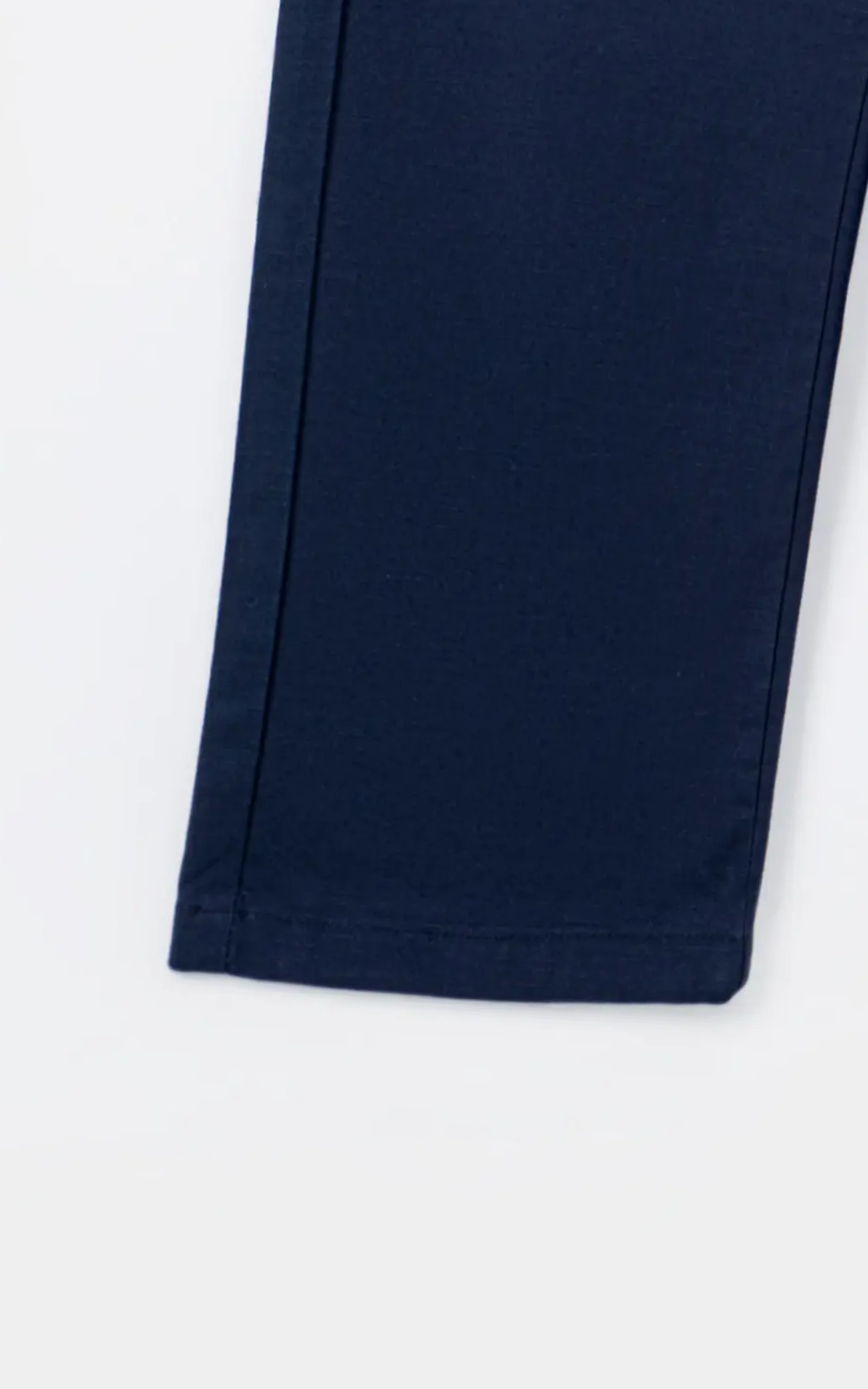 SMART FIT LINEN JOGGER TROUSER NAVY - Image 3