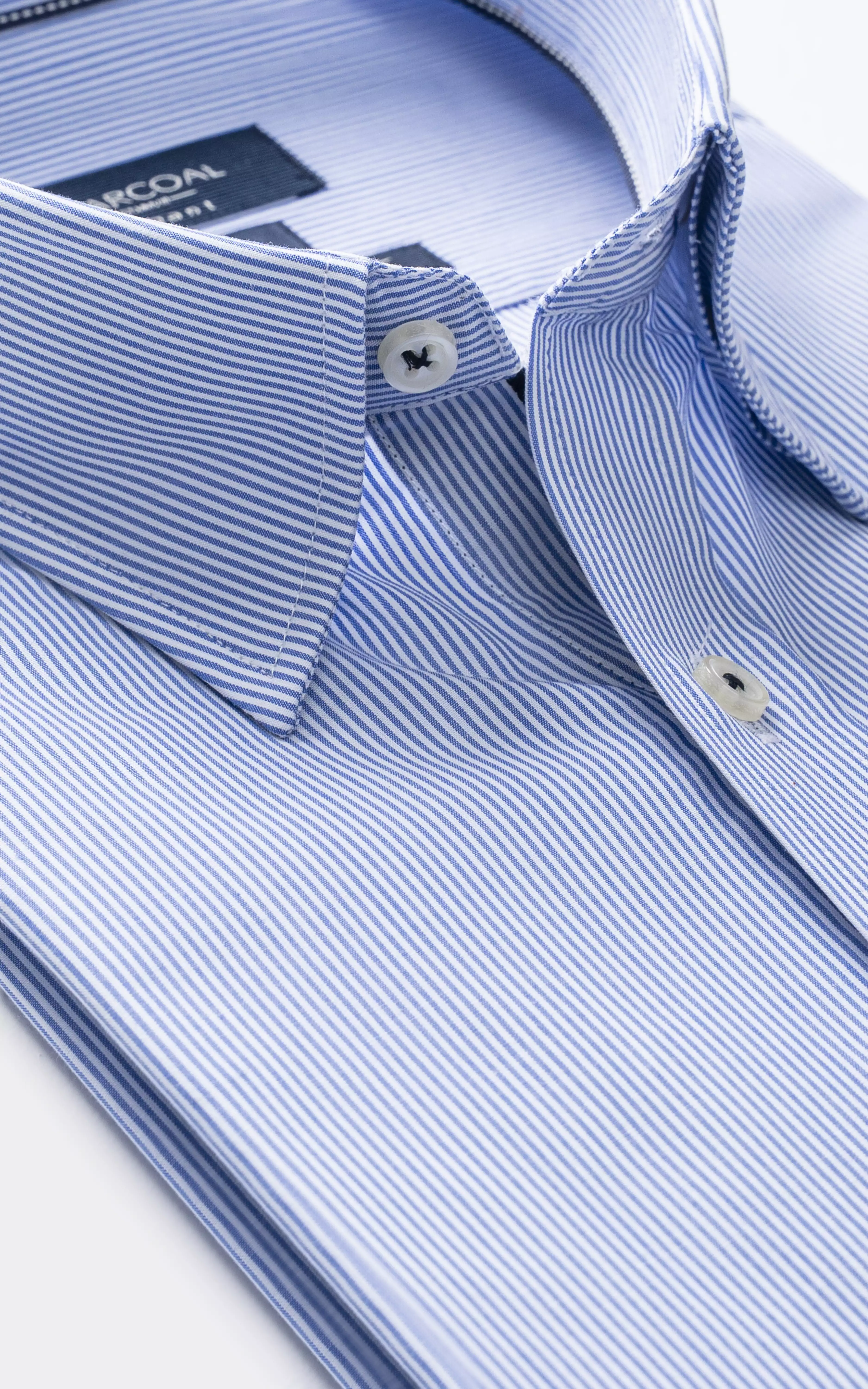 SMART FIT STRIPED SHIRT BLUE STRIPED - Image 2