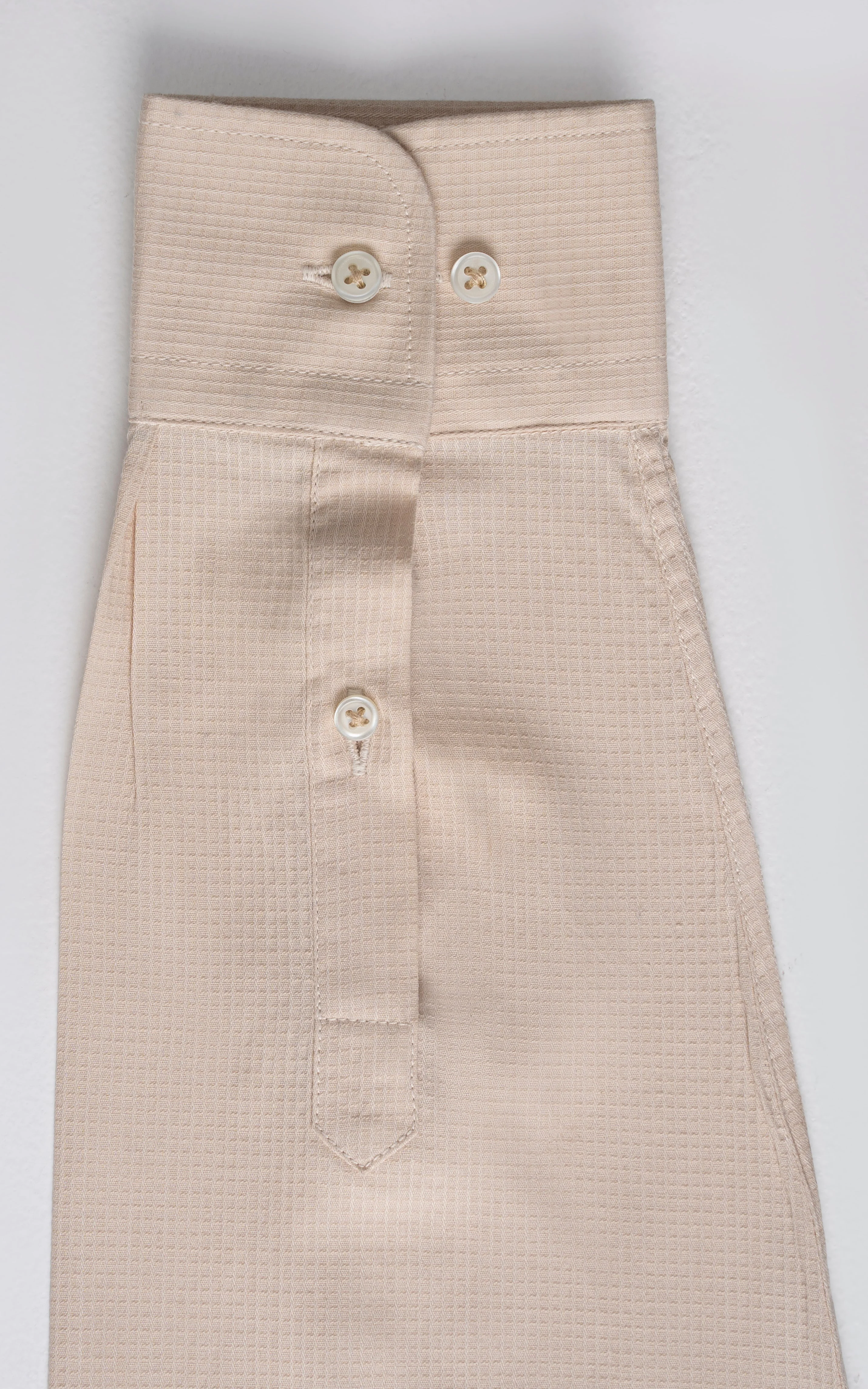 BUTTON DOWN COLLAR SMART SHIRT BEIGE - Image 8