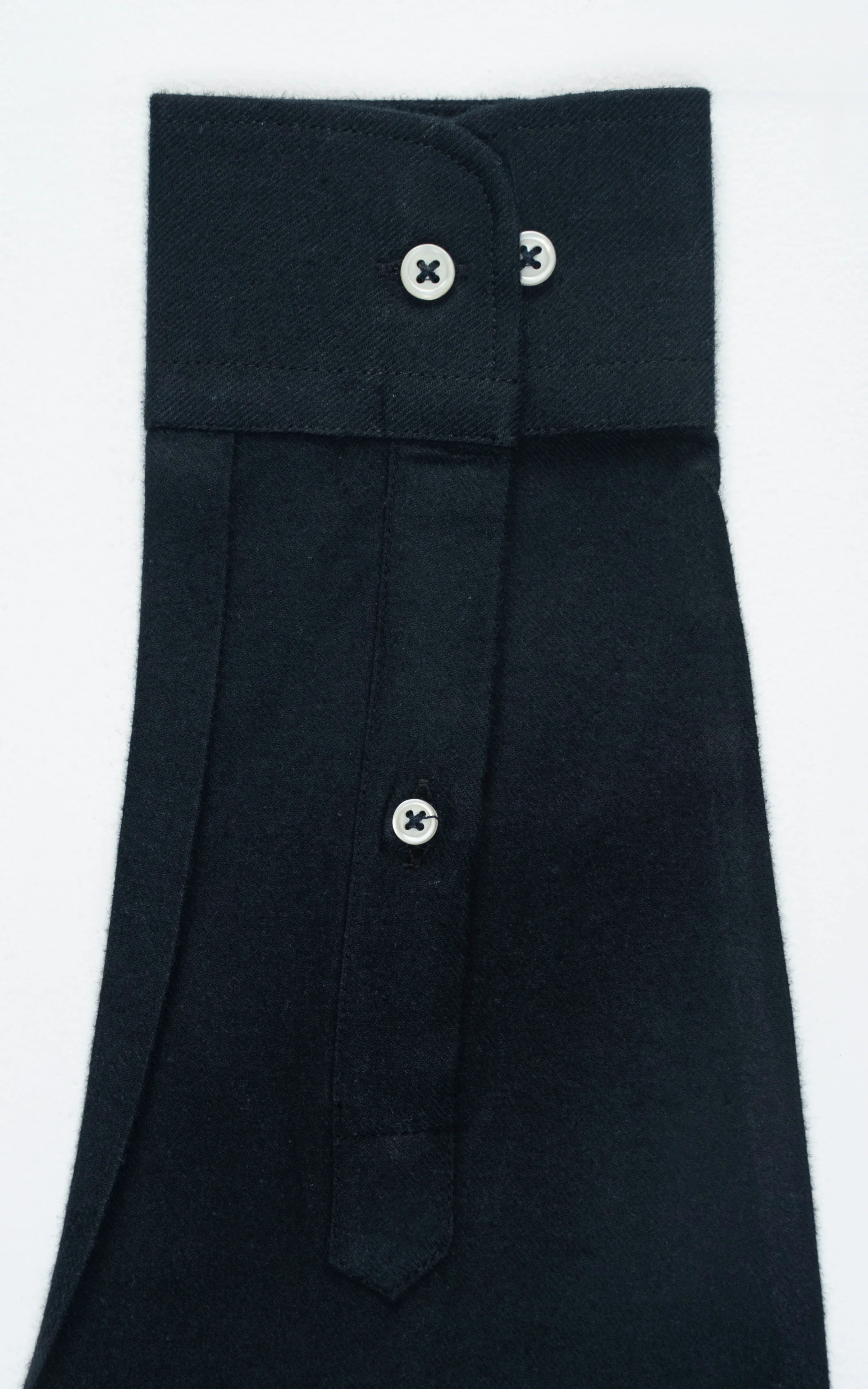 FRENCH COLLAR SMART SHIRT BLACK - Image 4