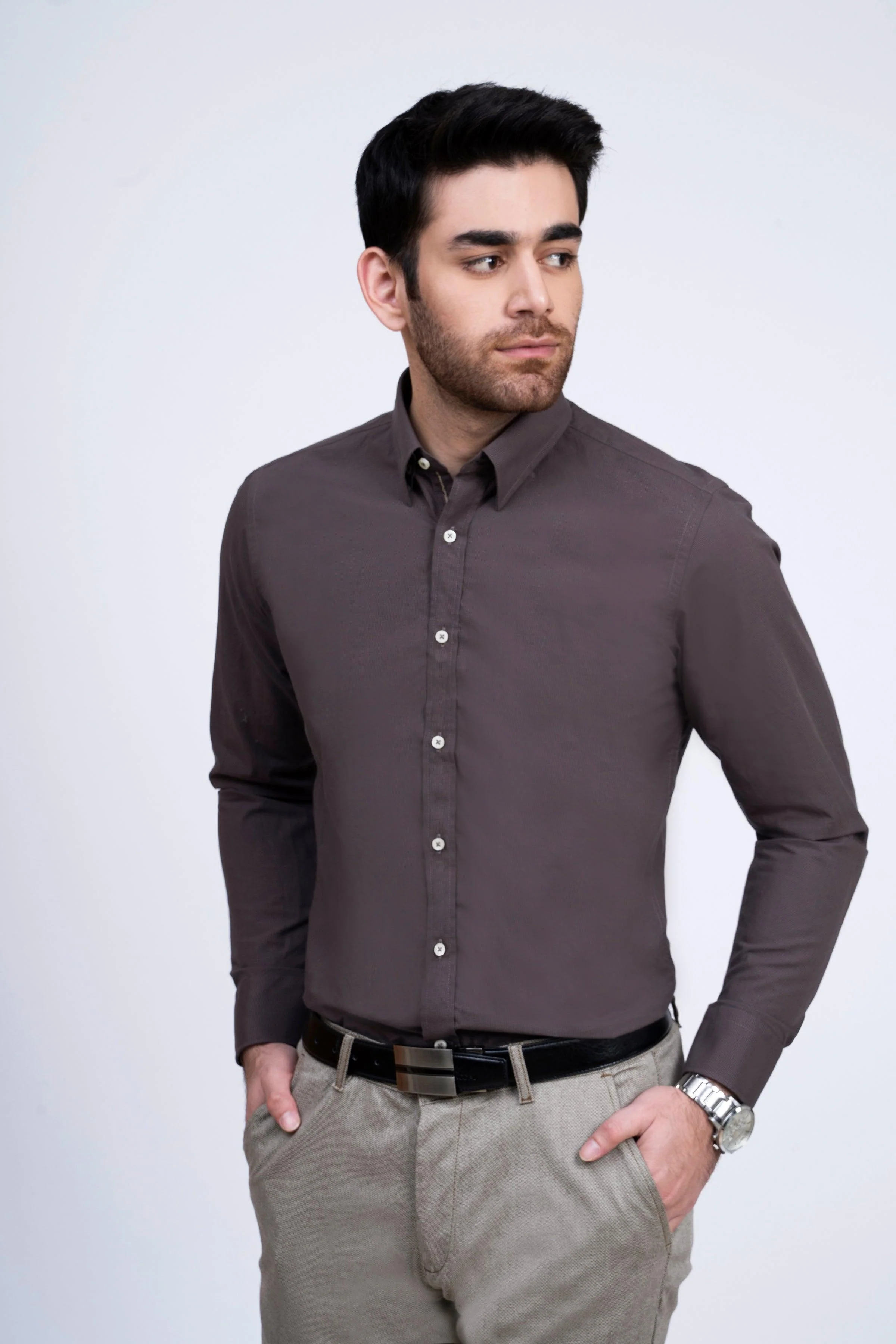 SMART SHIRT BROWN