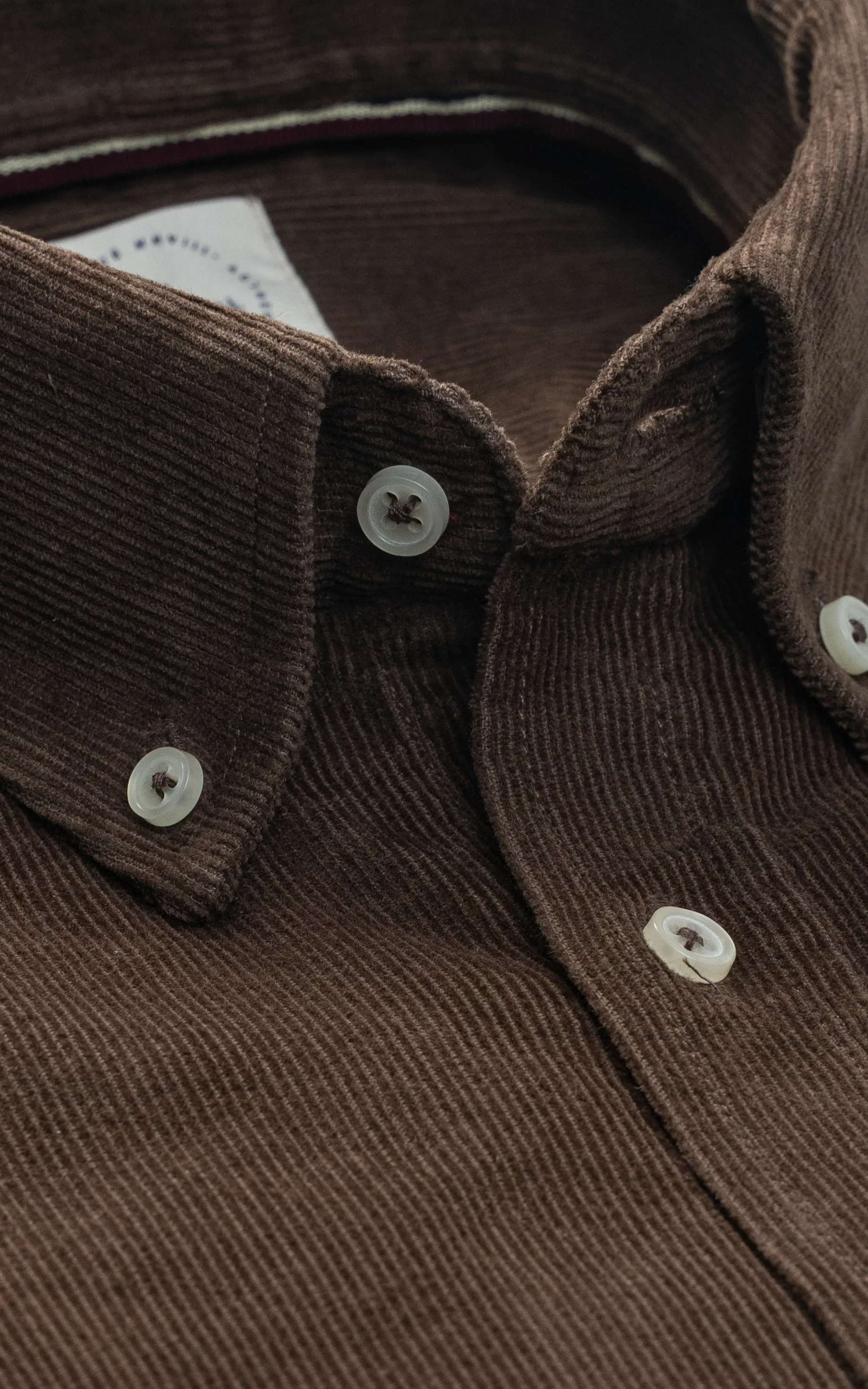 SMART CORDUROY SHIRT BROWN - Image 2