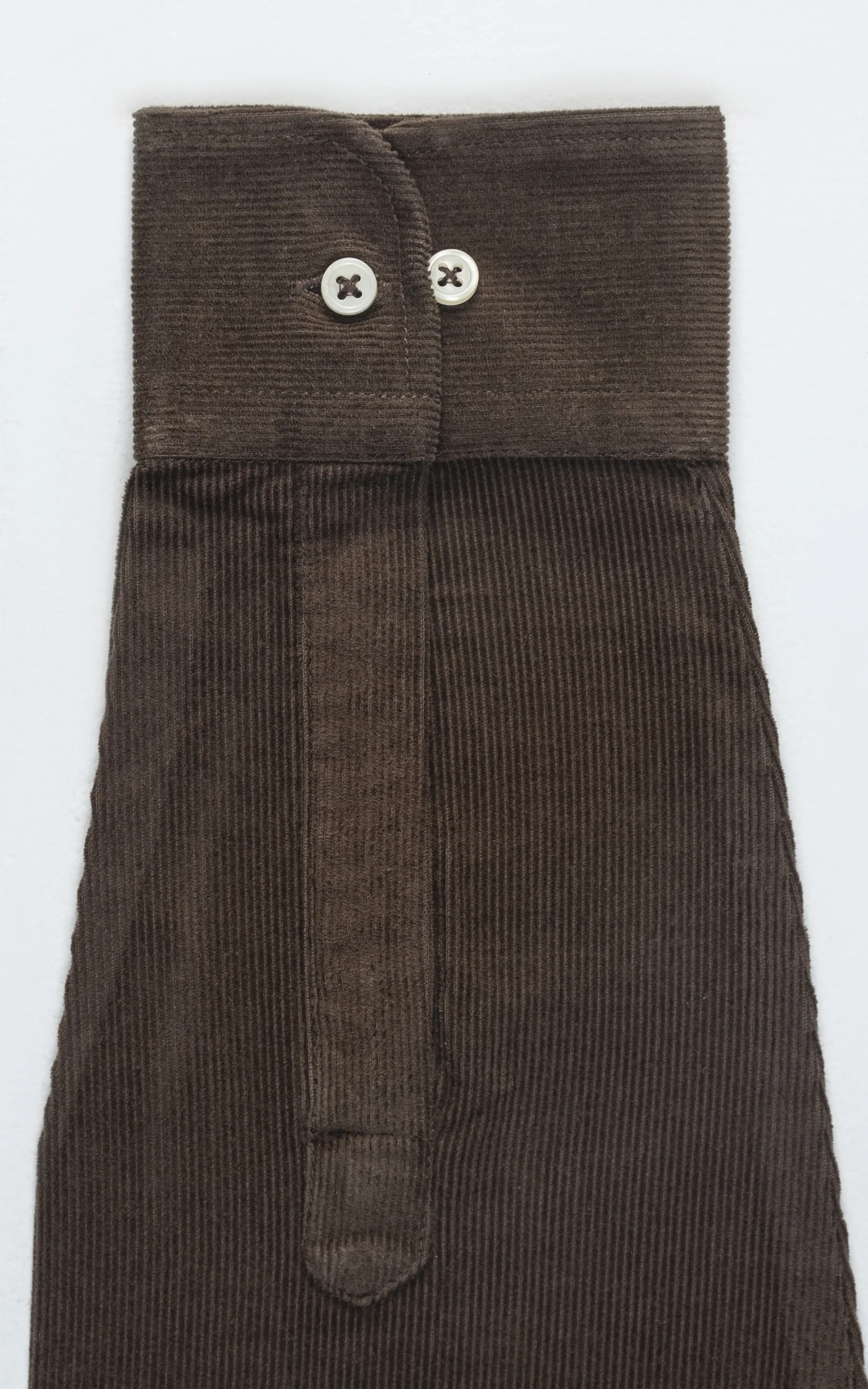 SMART CORDUROY SHIRT BROWN - Image 4