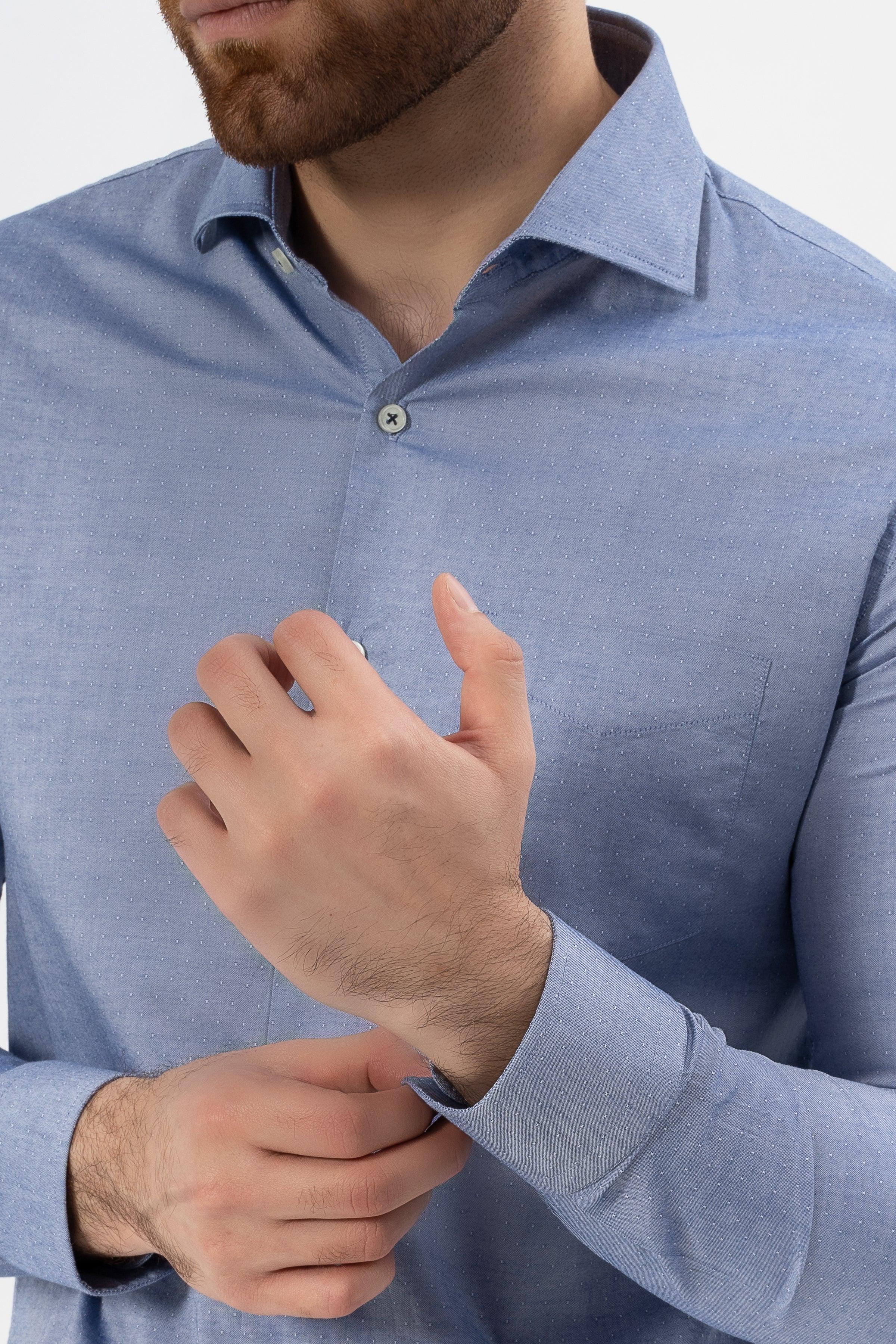 SMART SHIRT CHAMBRAY BLUE - Image 4