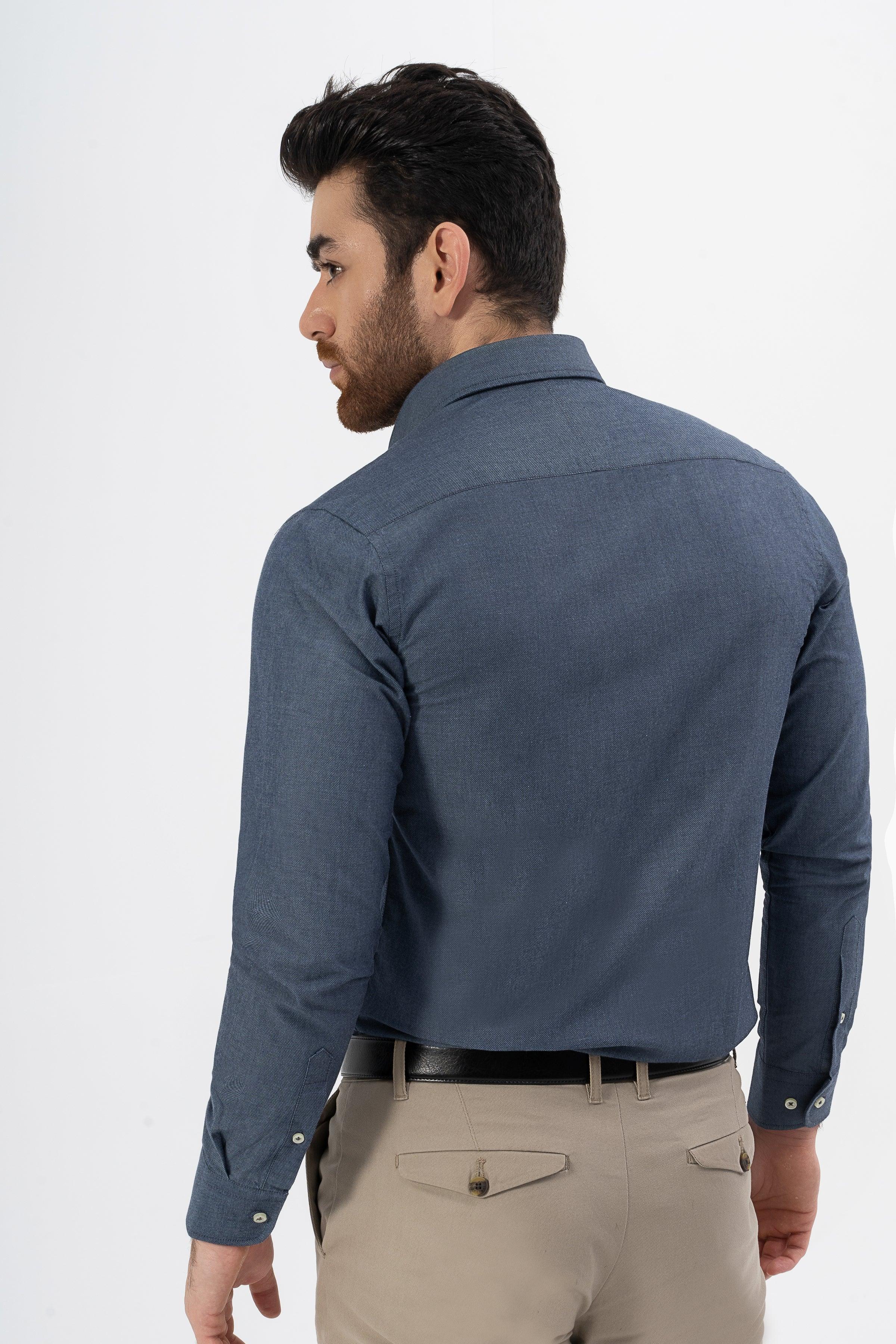 SMART SHIRT CHAMBRAY BLUE - Image 3
