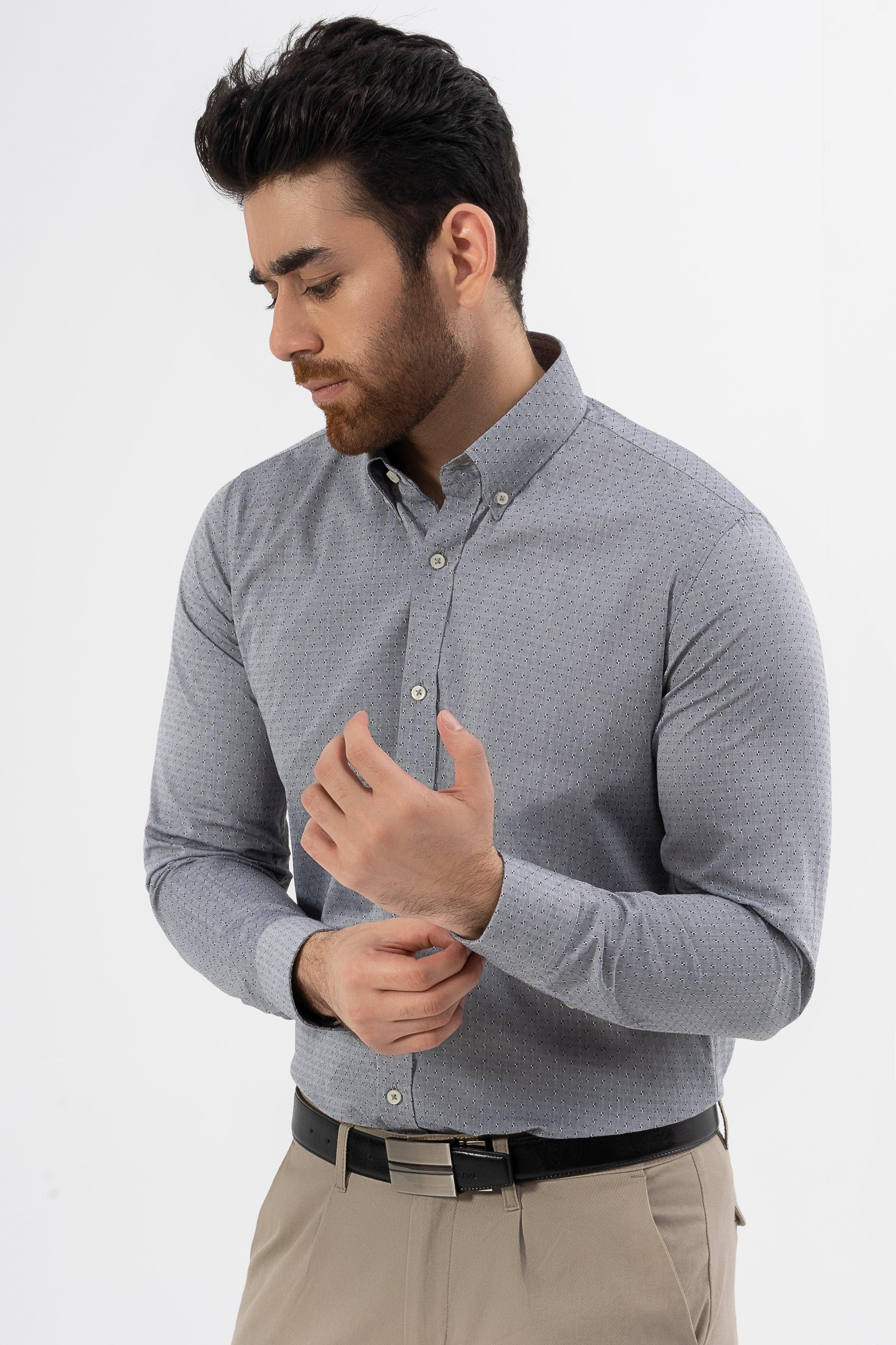 SMART SHIRT CHAMBRAY GREY - Image 2