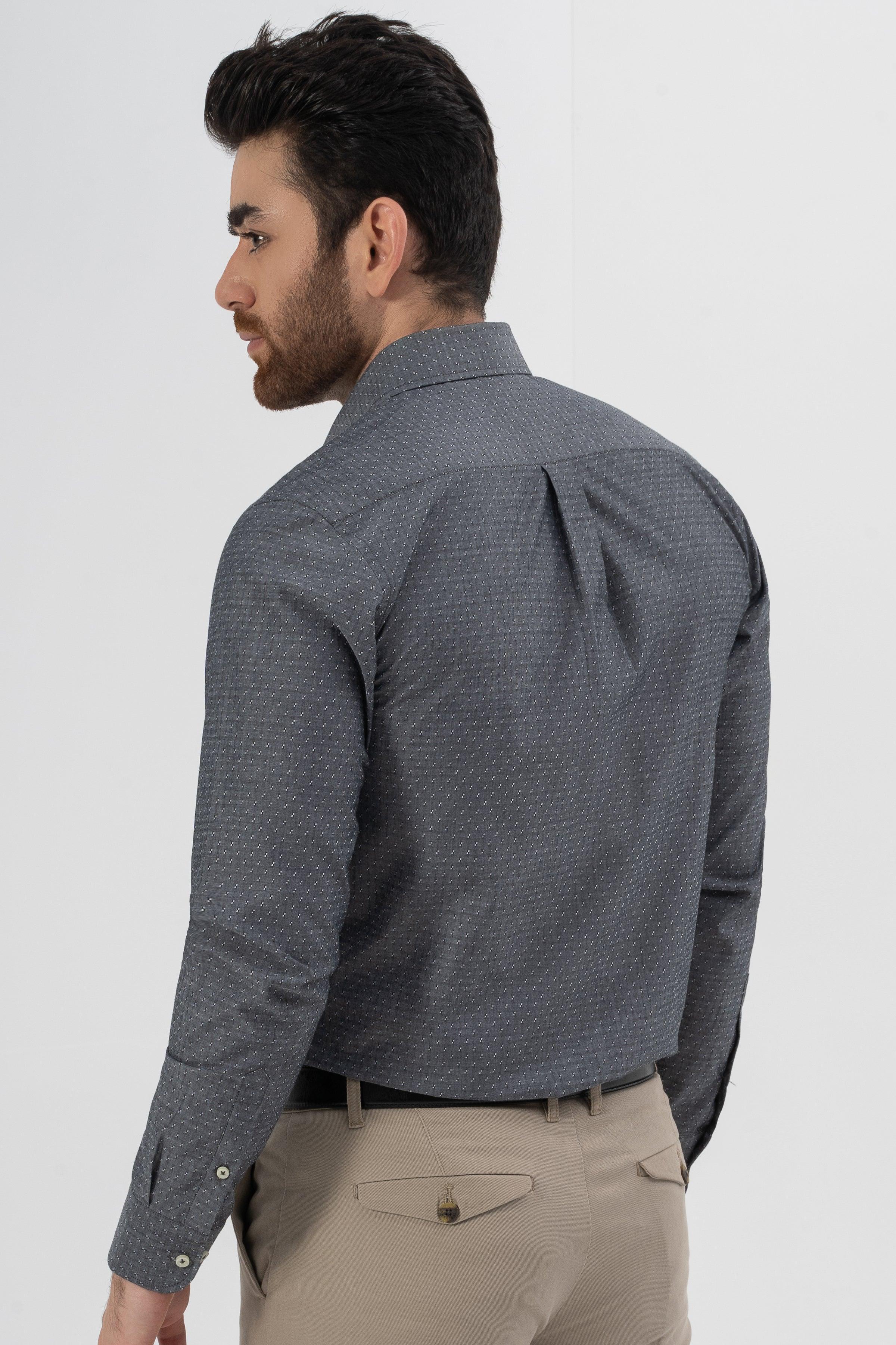 SMART SHIRT CHARCOAL GREY - Image 4
