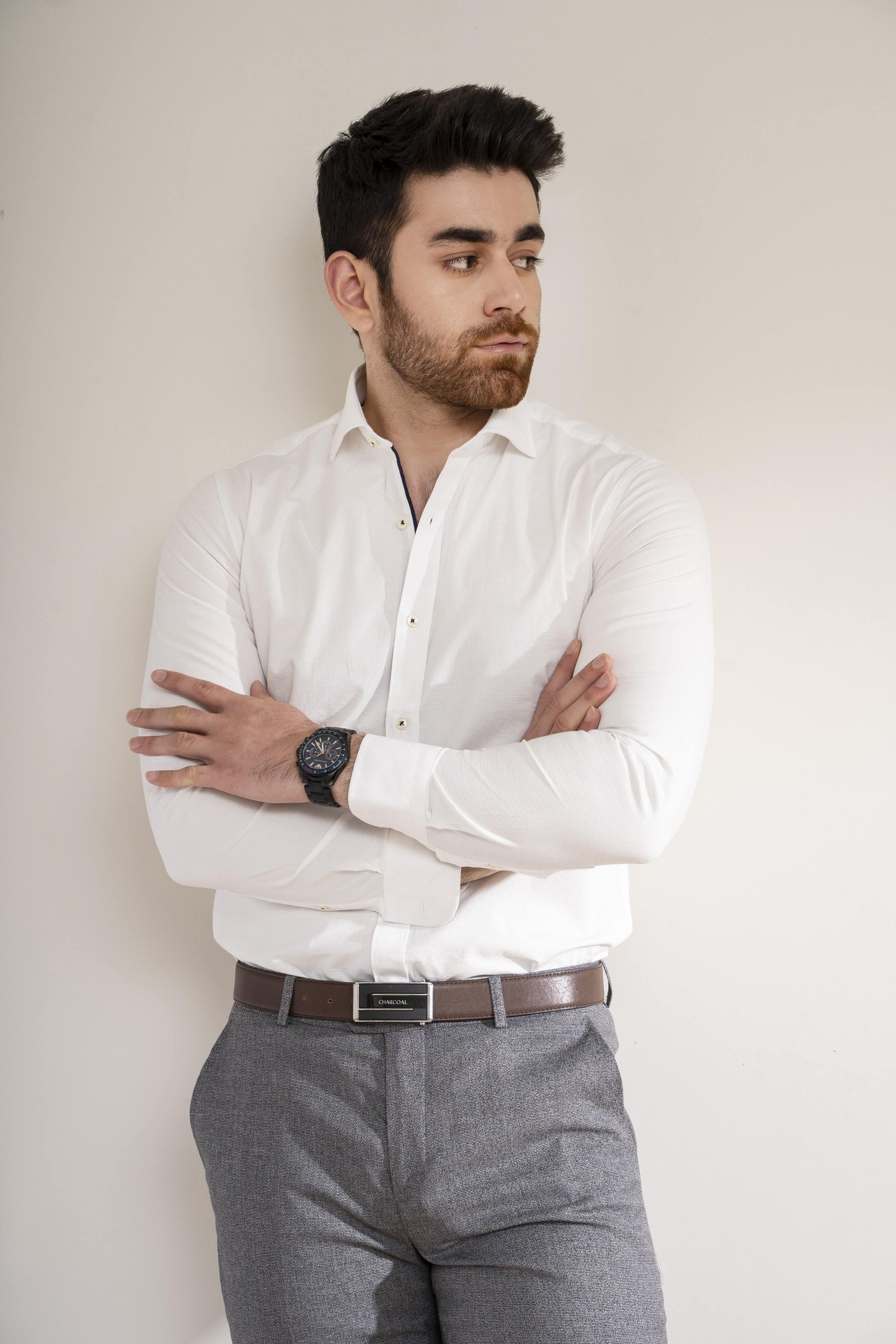 SMART SHIRT FRENCH COLLAR OFF WHITE - Image 4