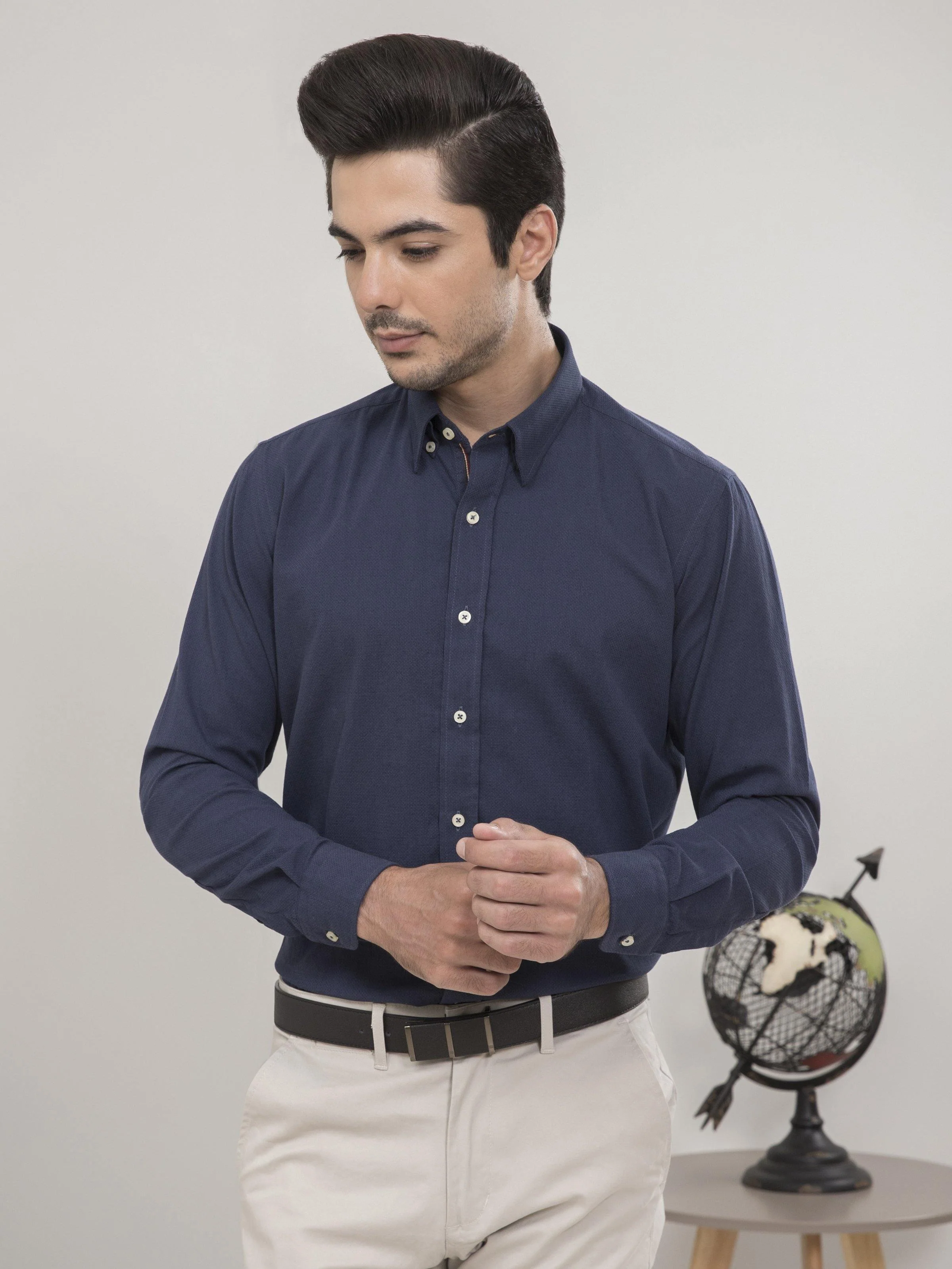 SMART SHIRT FULL SLEEVE NAVY
