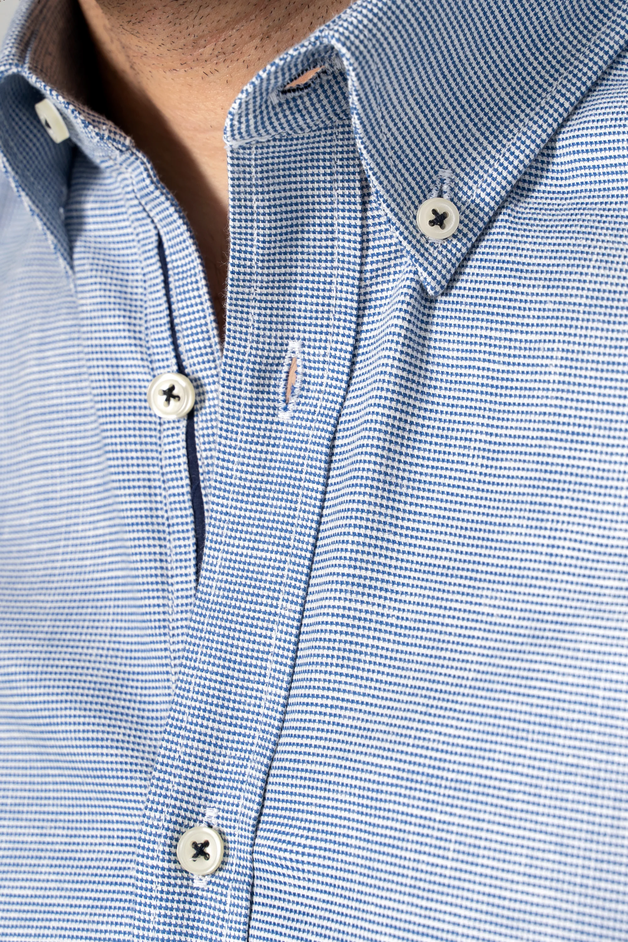 SMART SHIRT BLUE TEXTURED - Image 6