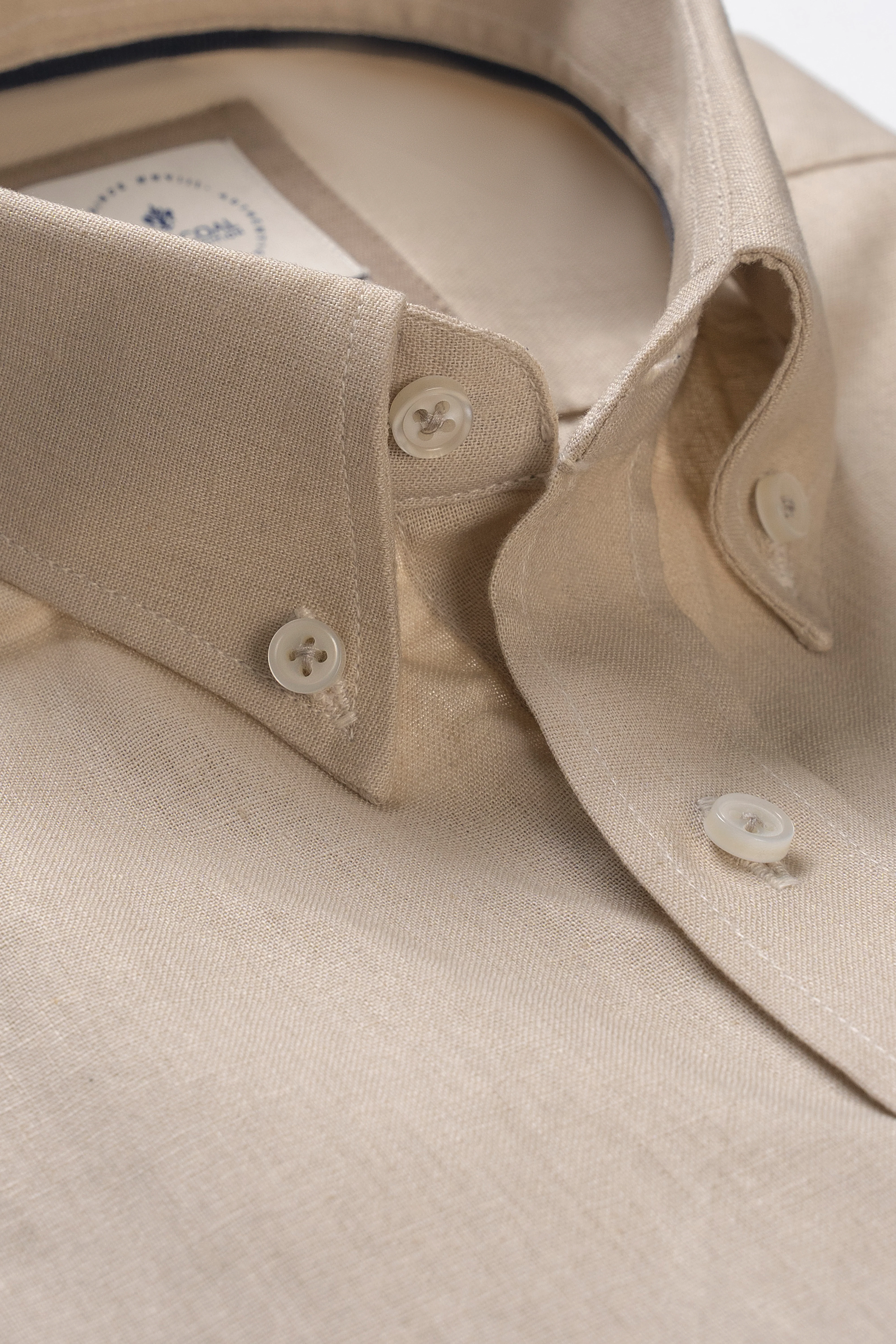 BUTTON DOWN COLLAR SHIRT SMART SHIRT KHAKI - Image 2