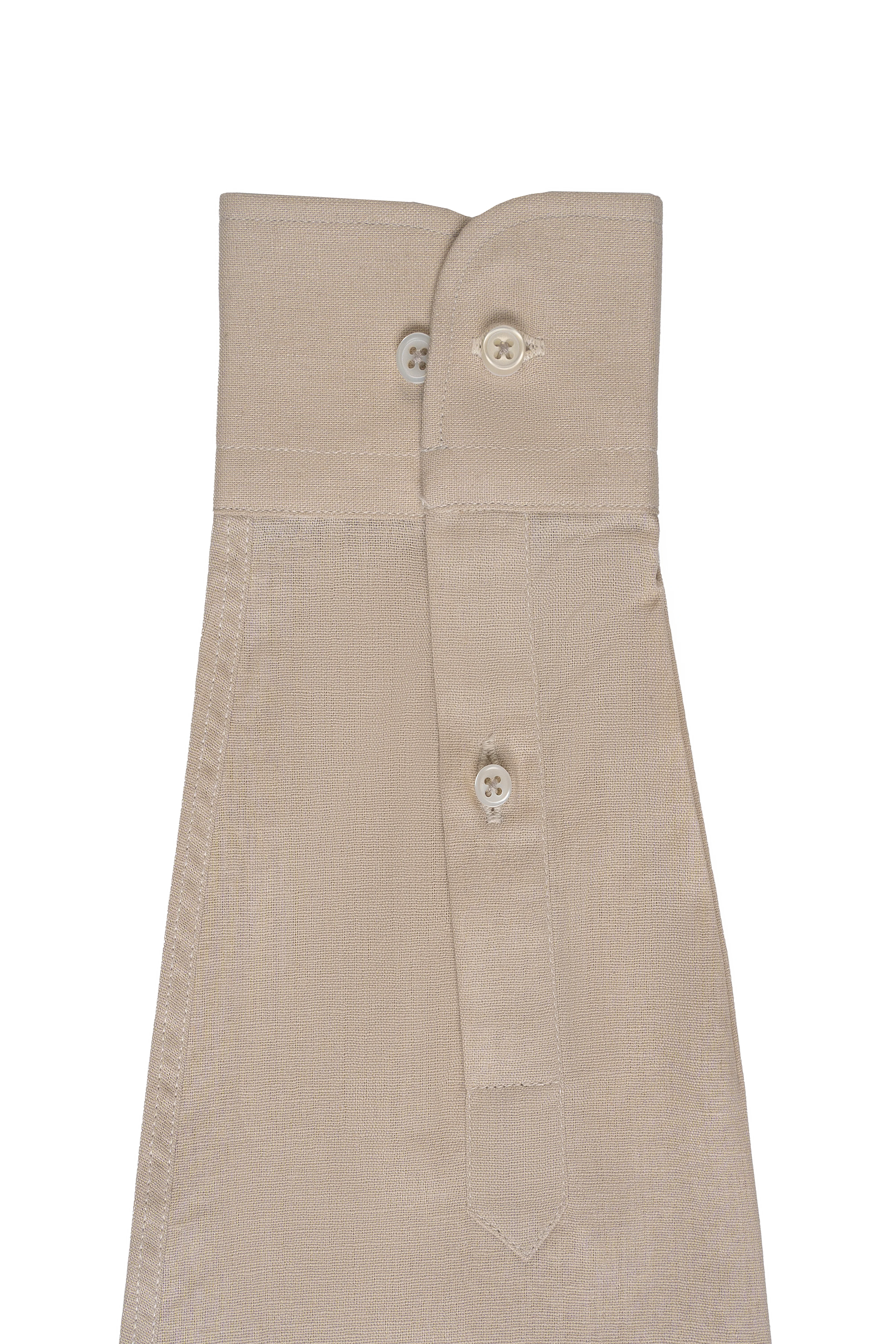 BUTTON DOWN COLLAR SHIRT SMART SHIRT KHAKI - Image 4
