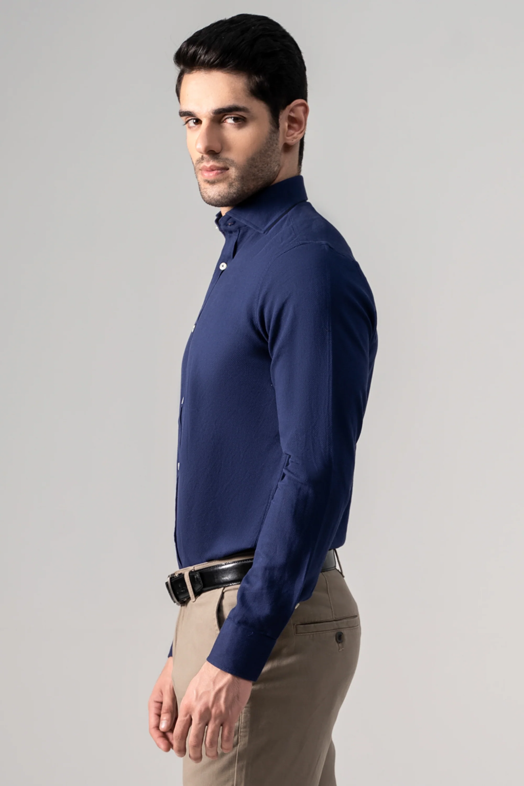 SMART SHIRT NAVY BLUE - Image 4