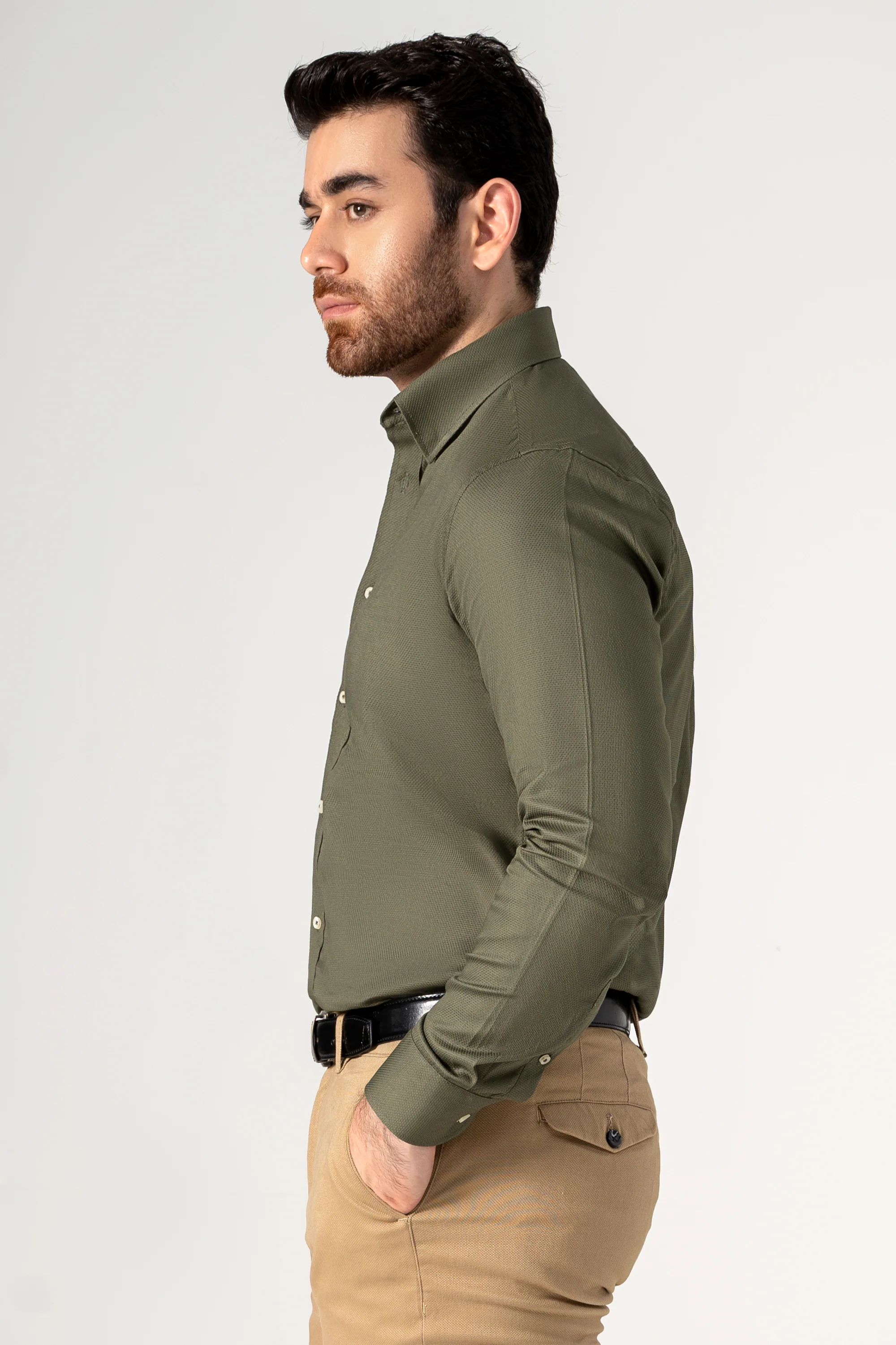SMART SHIRT OLIVE - Image 3