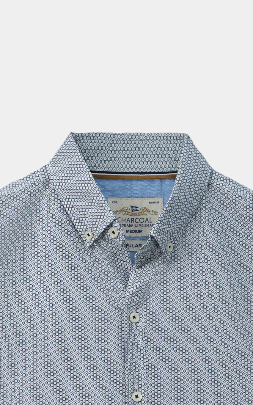 STRIPED RELAXED CASUAL SHIRT WHITE - Image 2