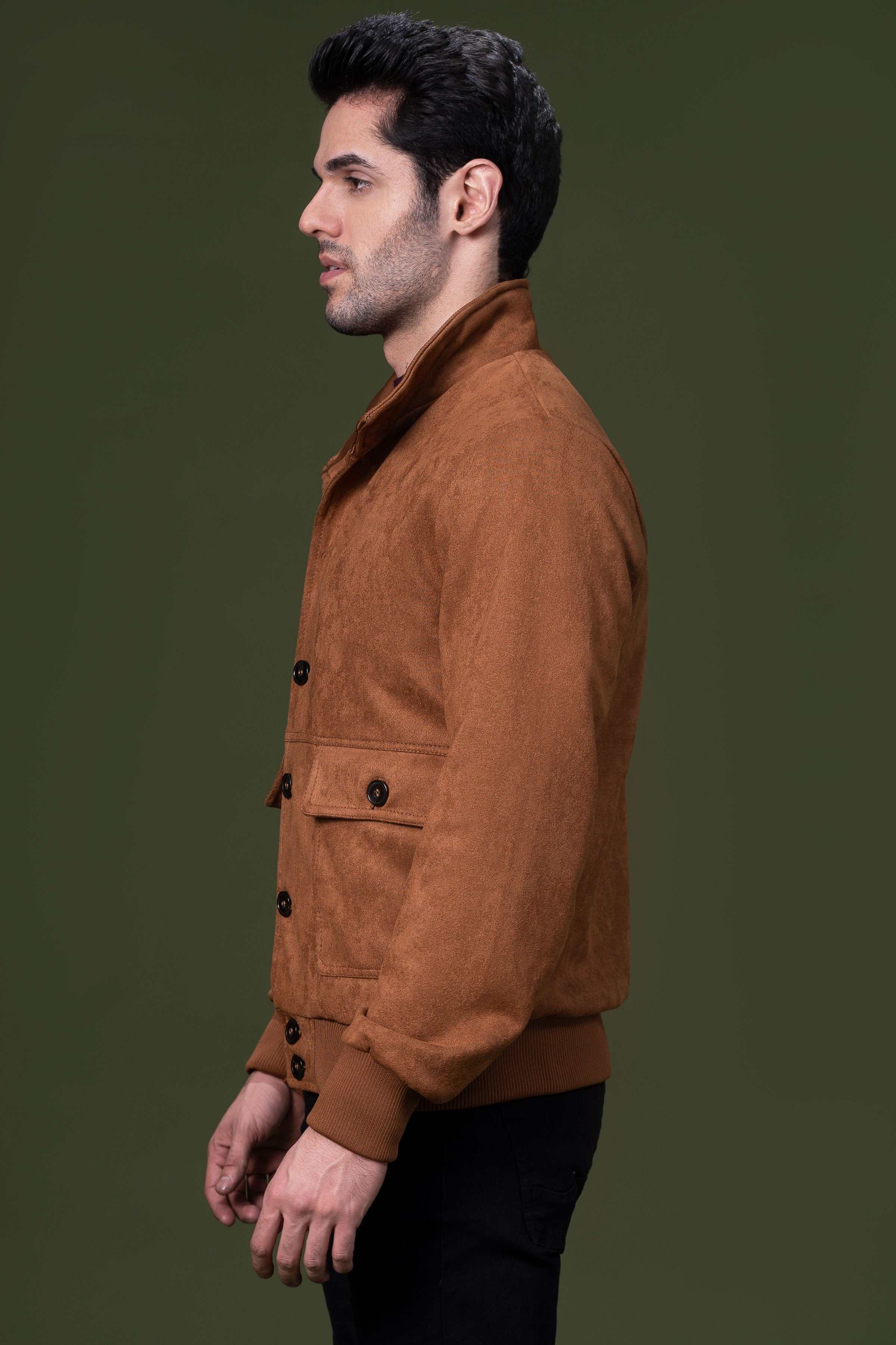 SUEDE JACKET BROWN - Image 2