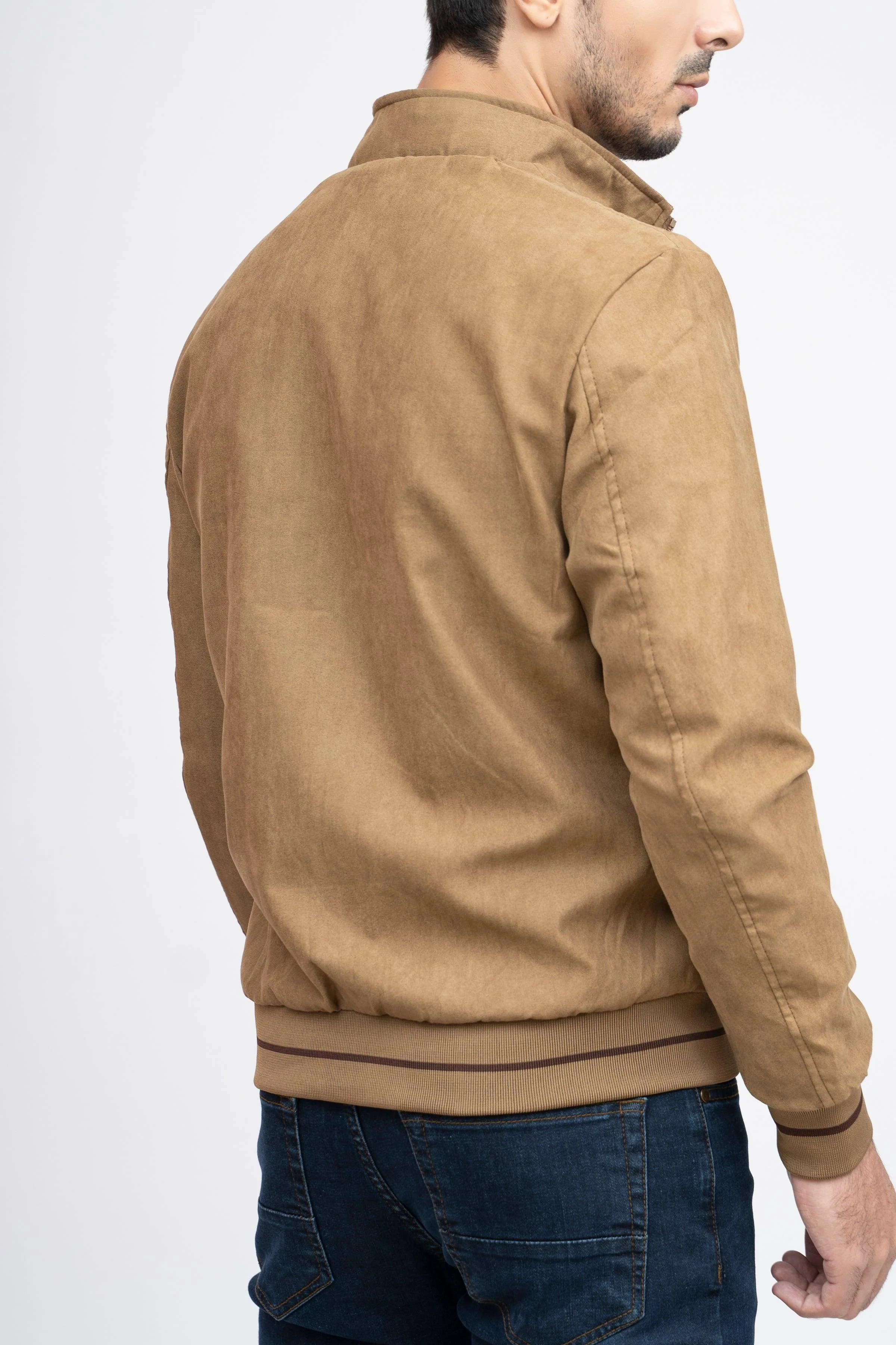 SUEDE JACKET F/S KHAKI - Image 3