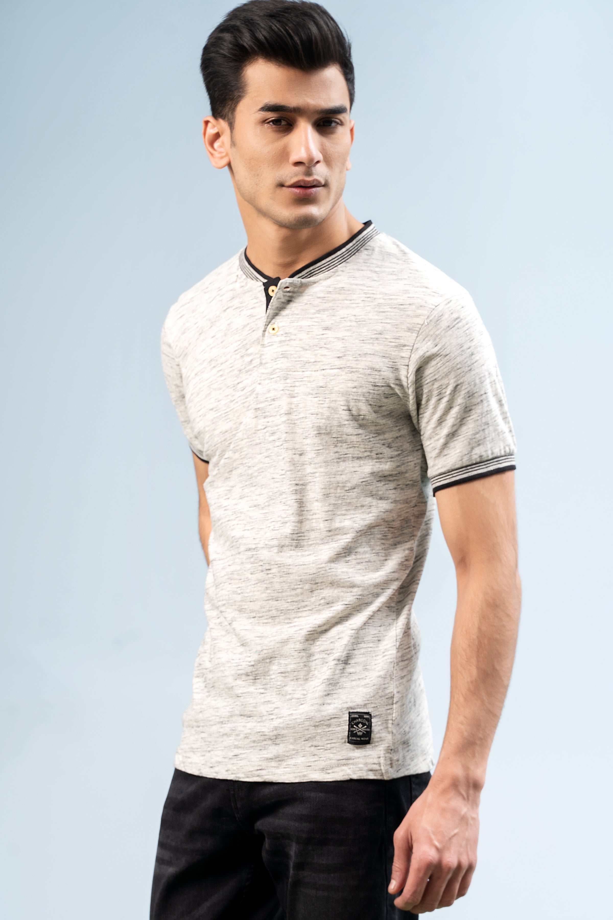 HENLEY SHIRT OATMEAL - Image 4