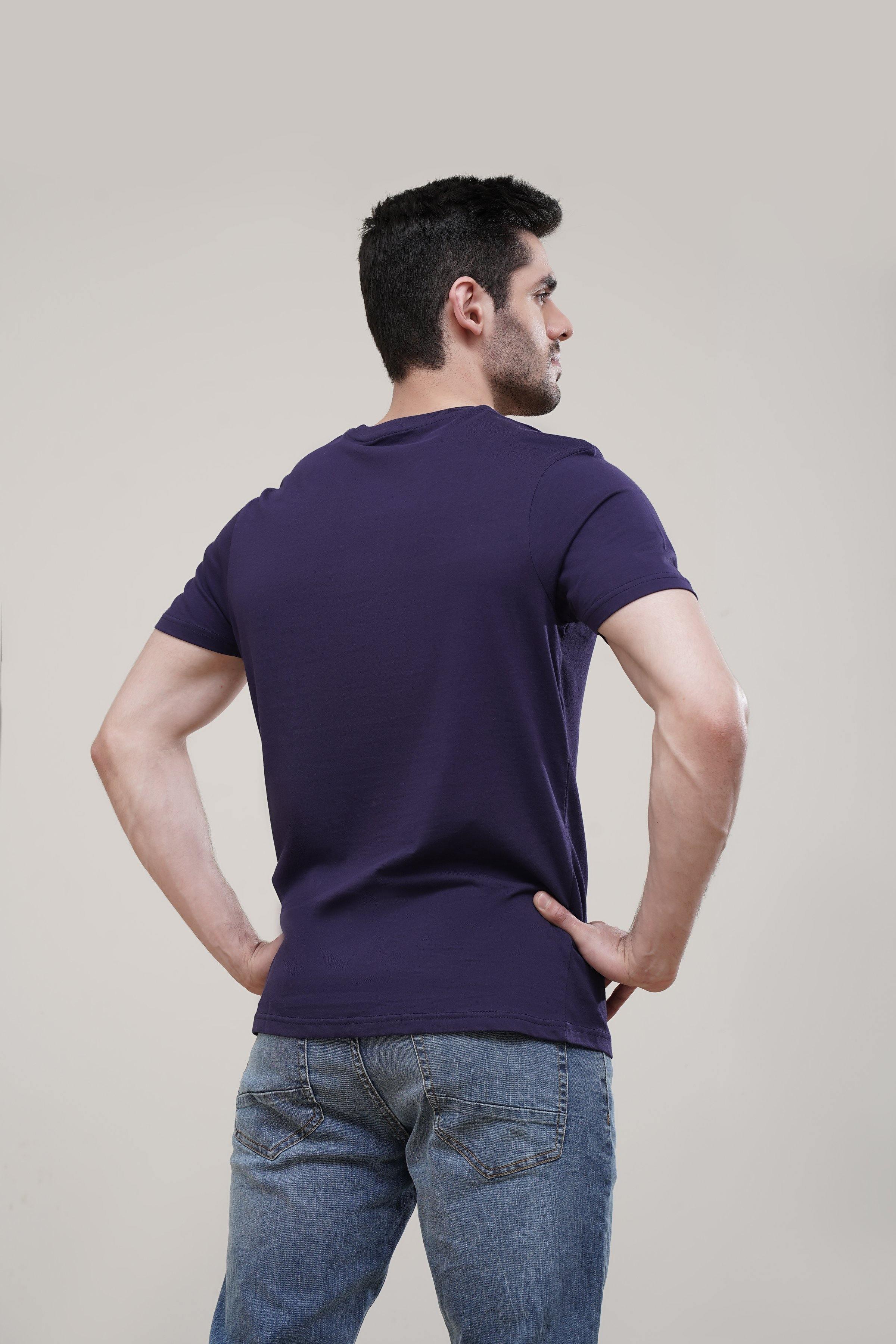 T SHIRT CREW NECK BLUE - Image 3