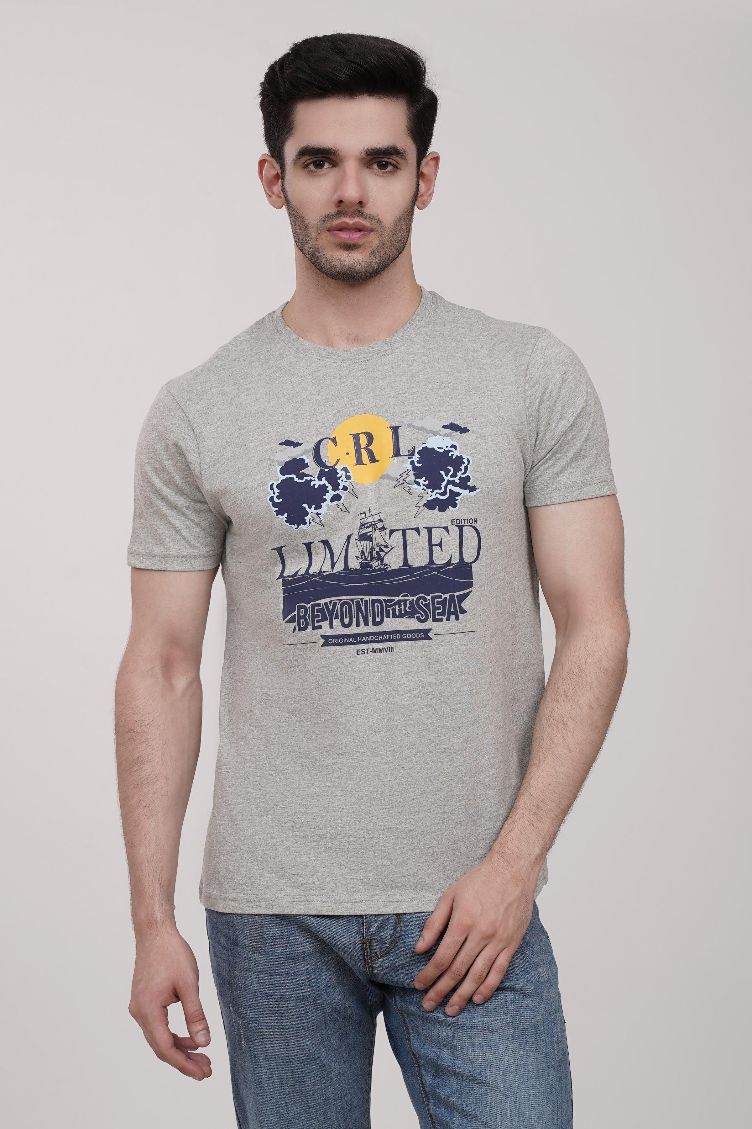 T SHIRT CREW NECK HYDER GREY