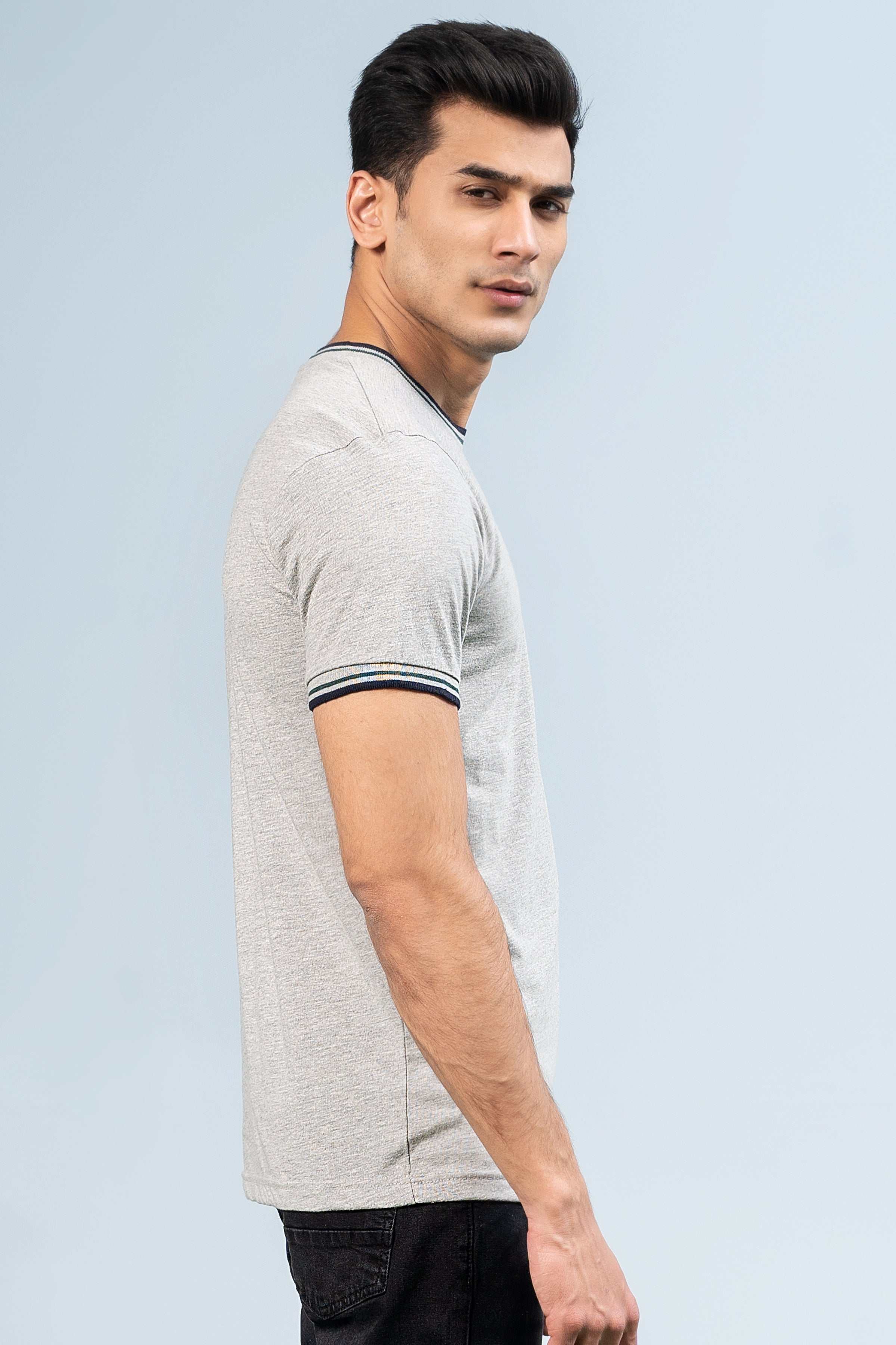 T SHIRT HEATHER GREY - Image 3