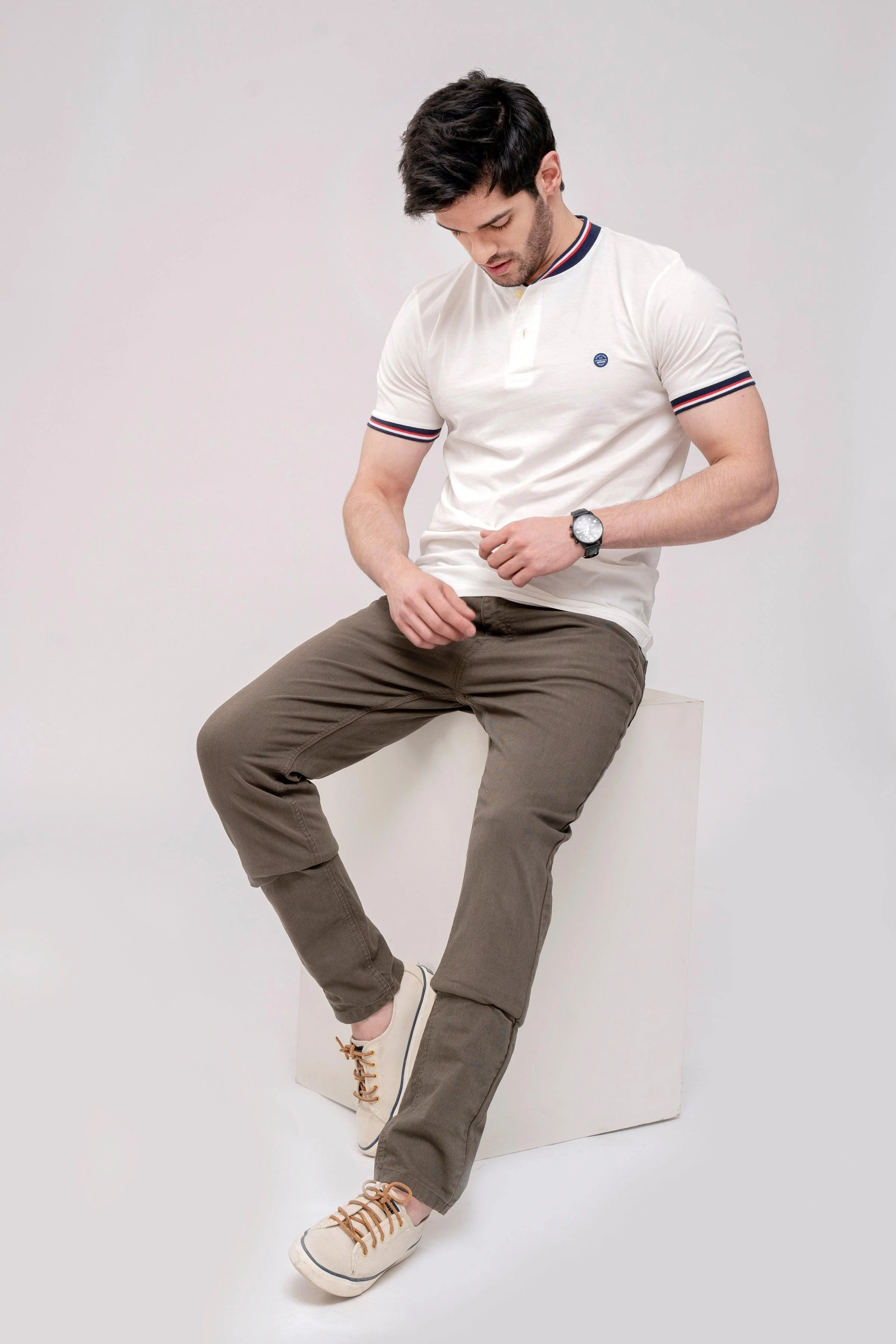 T SHIRT HENLEY TIPPING BAN OFF WHITE - Image 5