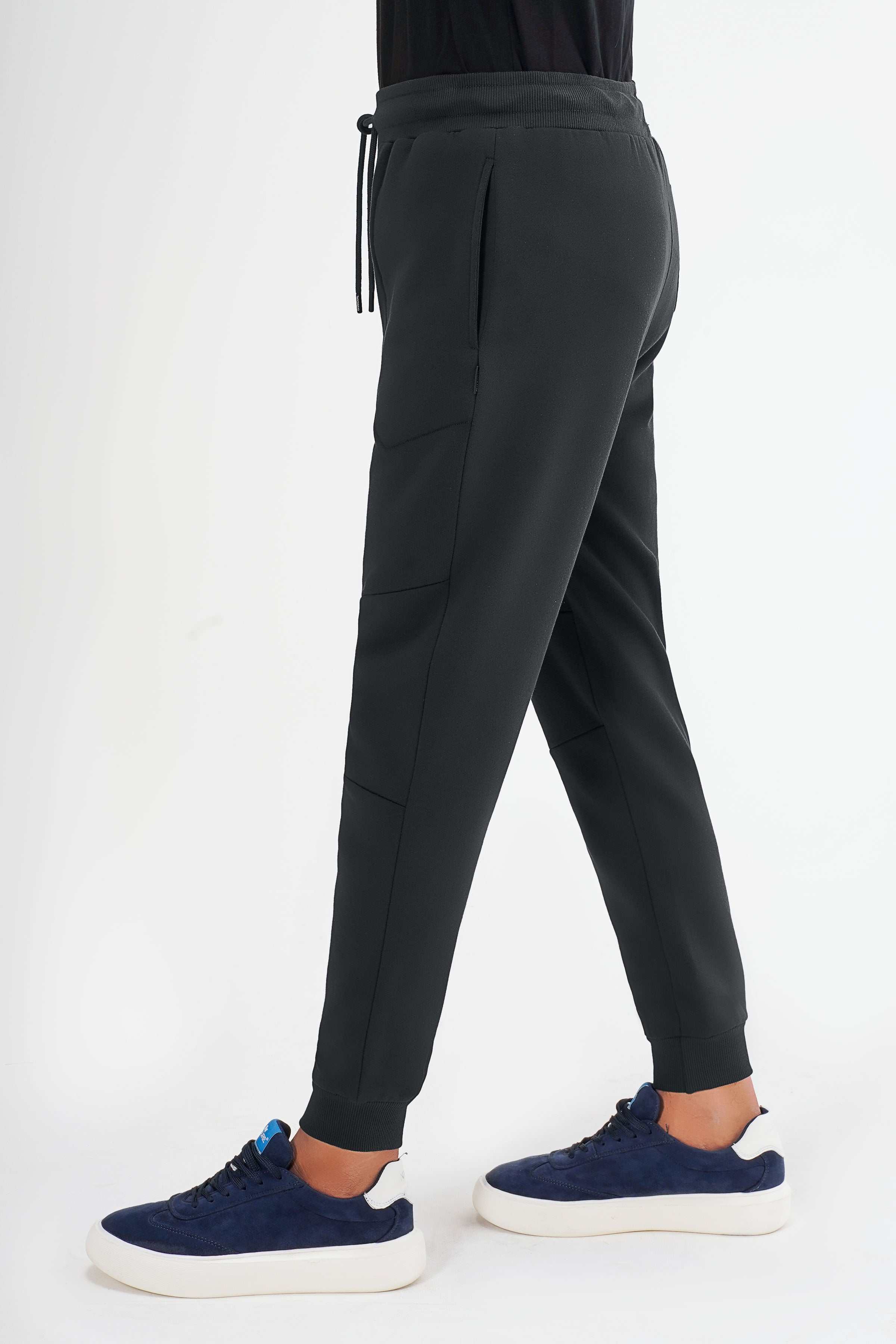 TERRY FLEECE JOGGER TROUSER BLACK