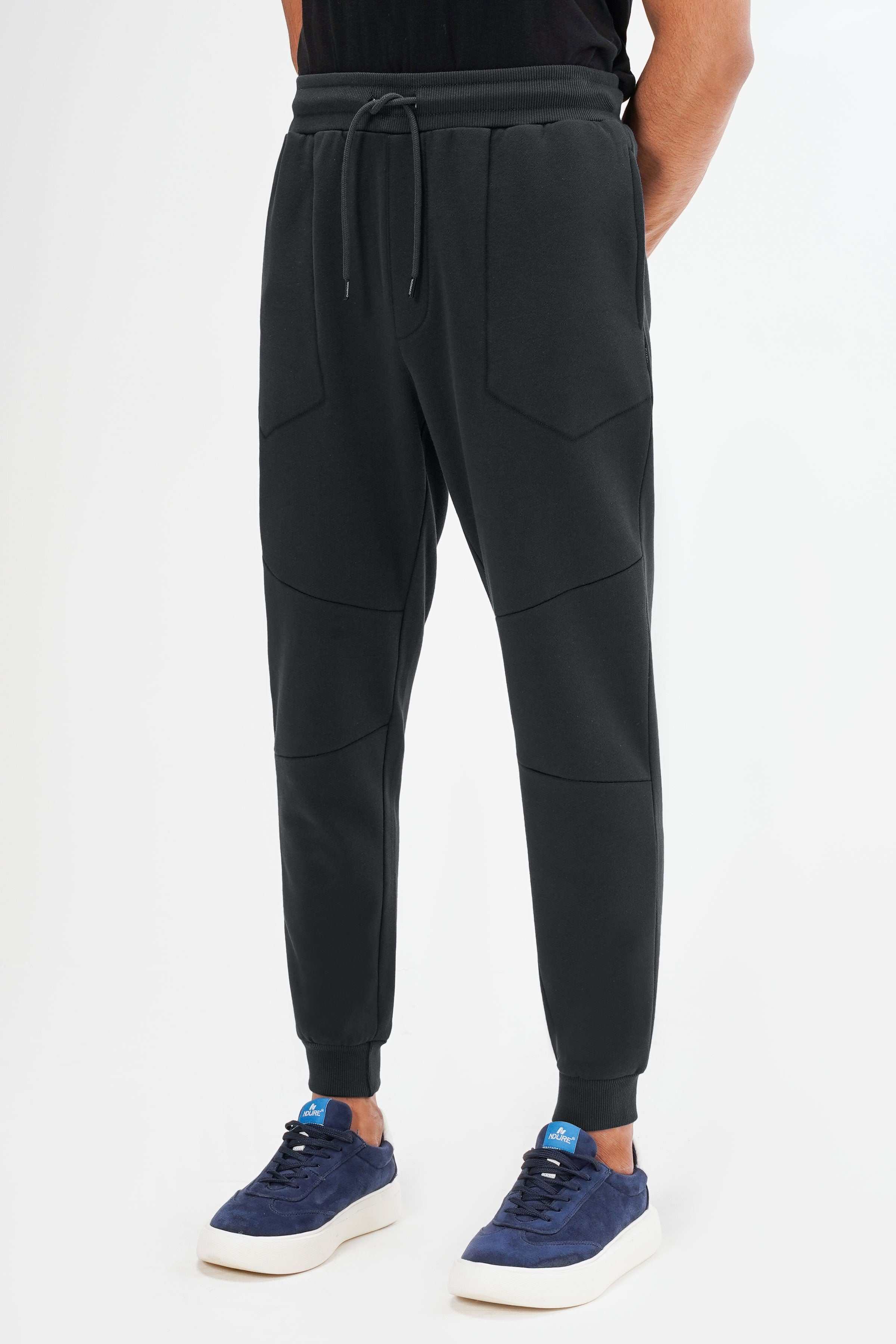 TERRY FLEECE JOGGER TROUSER BLACK - Image 2