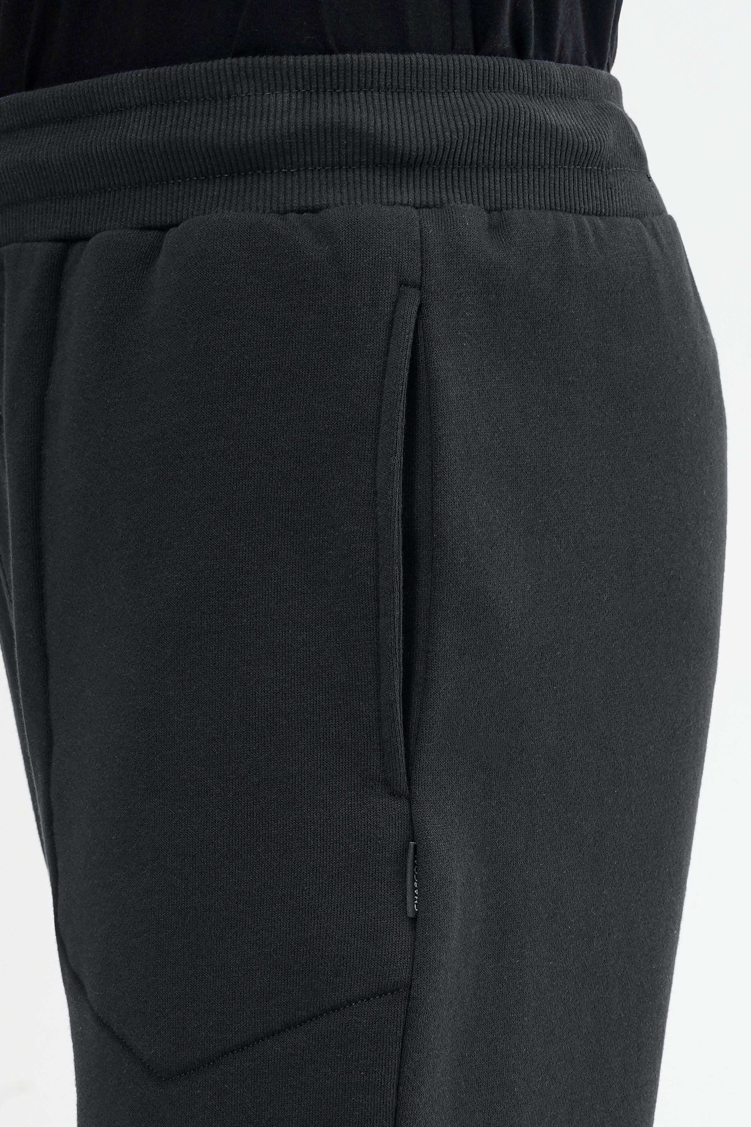 TERRY FLEECE JOGGER TROUSER BLACK - Image 4