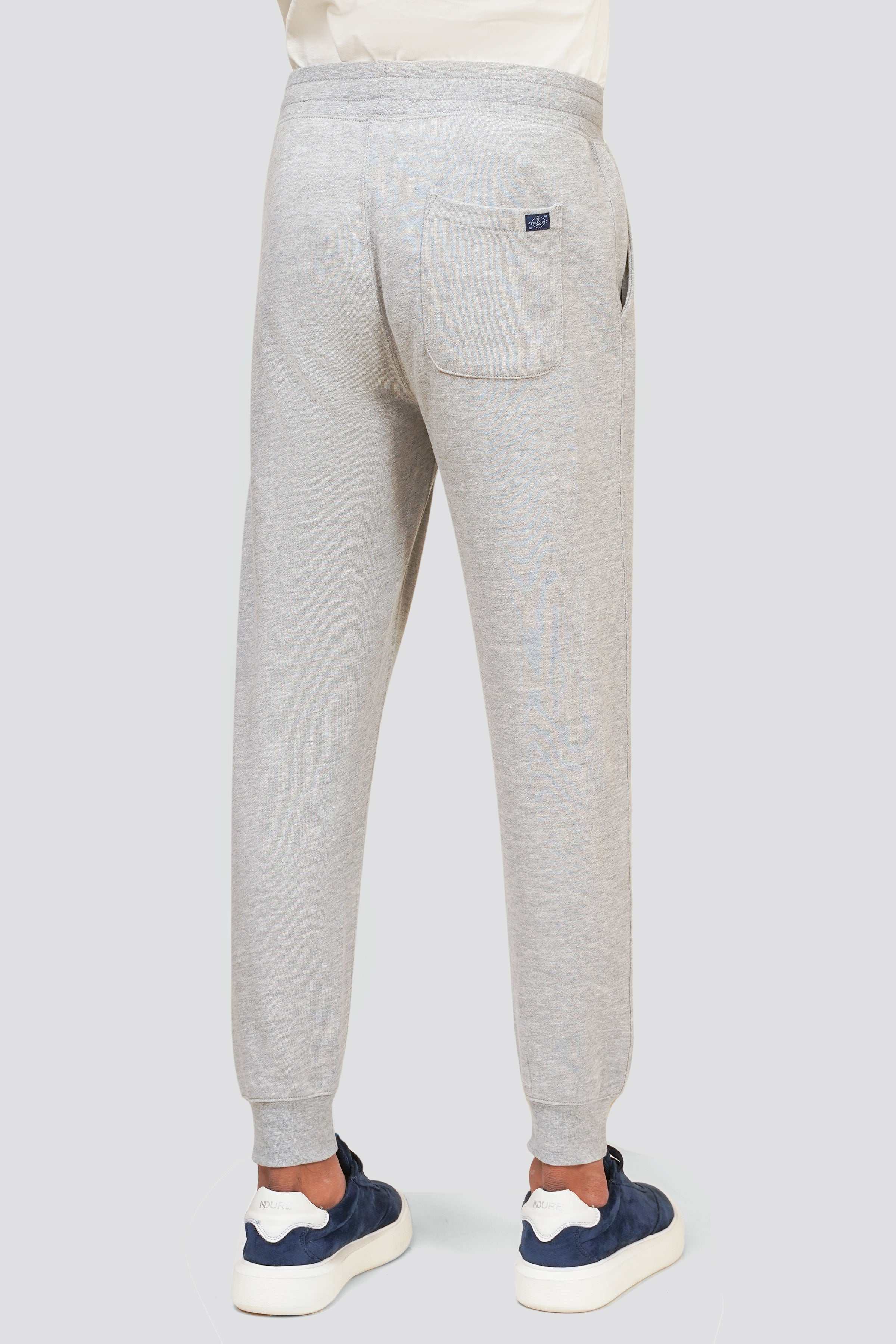 TERRY JOGGER TROUSER GREY MELANGE - Image 4