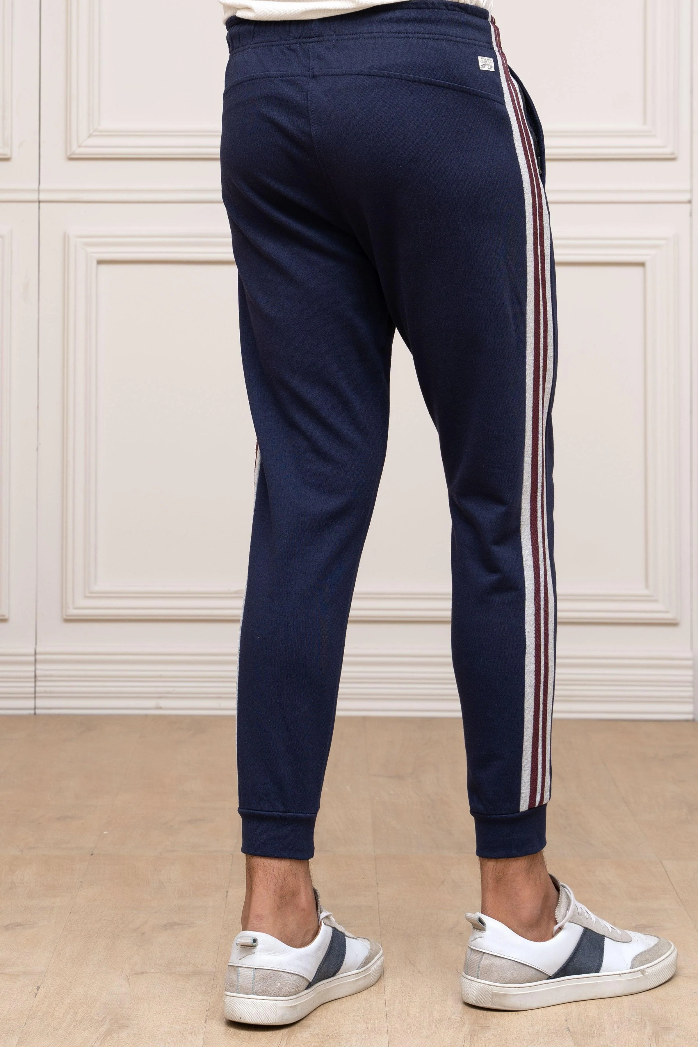TERRY SIDE PANEL TROUSER NAVY - Image 2